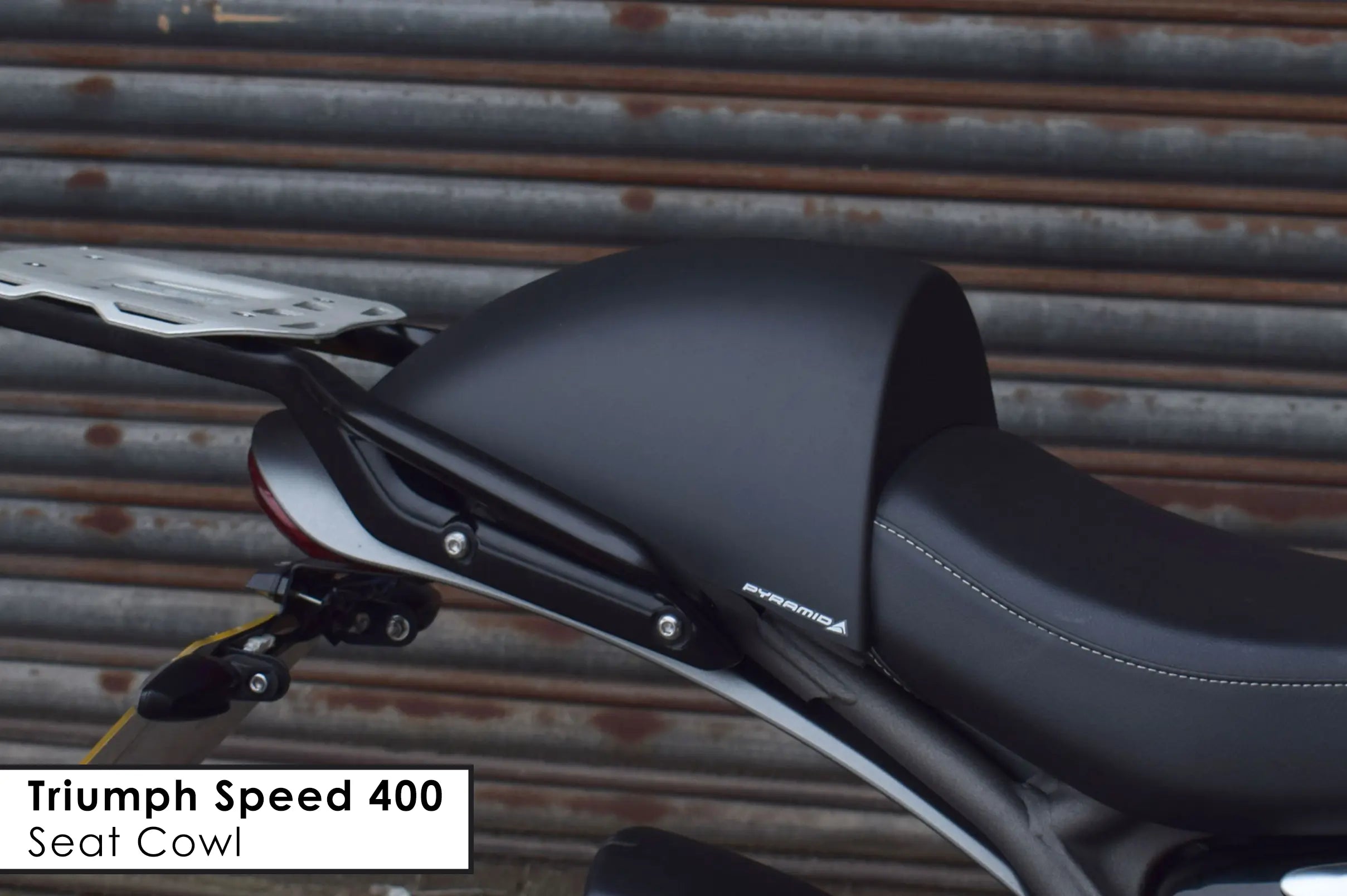 Pyramid-Seat-Cowl-For-The-Triumph-Speed-400 -  Pyramid Motorcycle Accessories