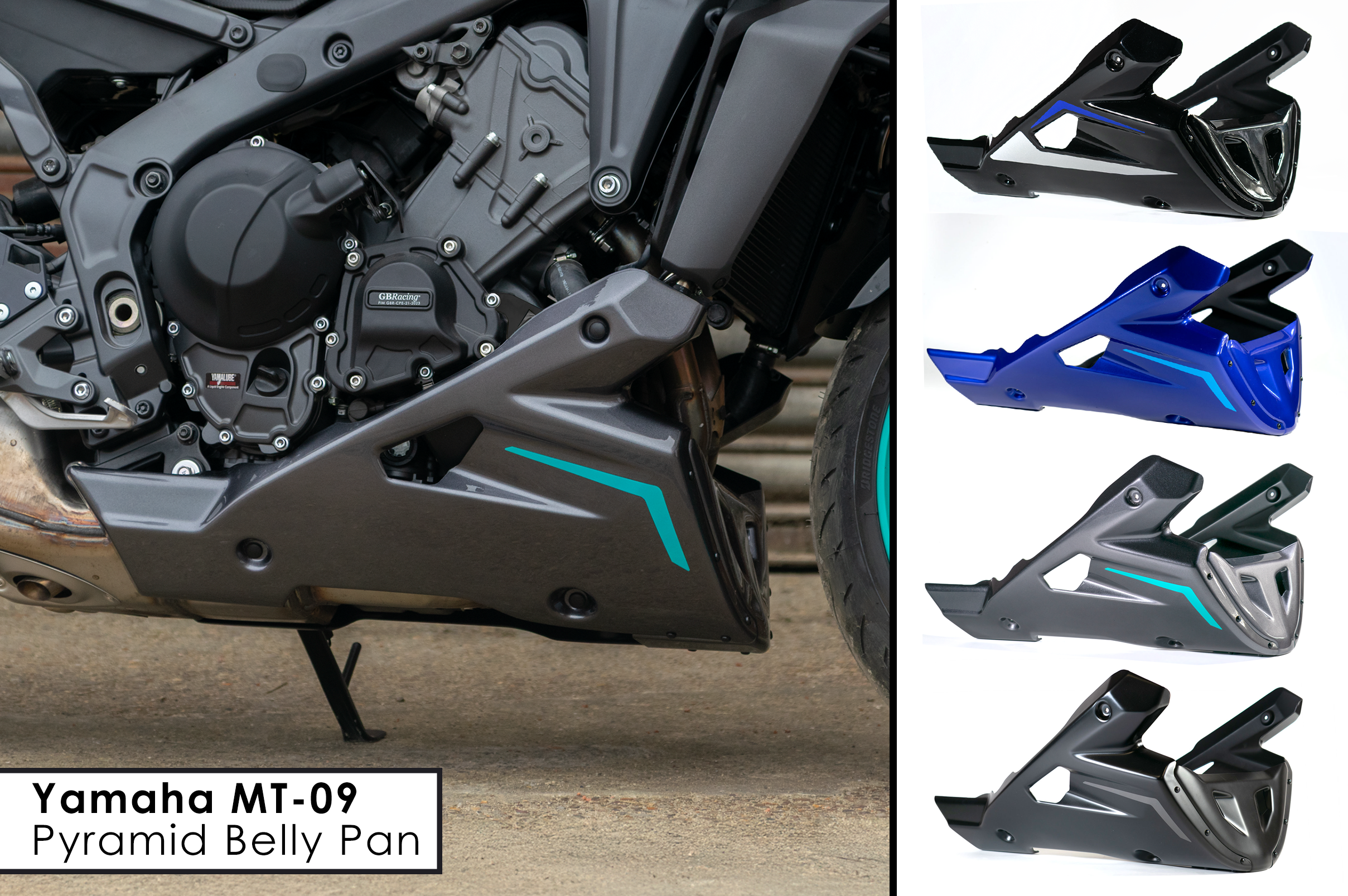Pyramid Belly Pan For The Yamaha MT-09 Gen 3 & 4
