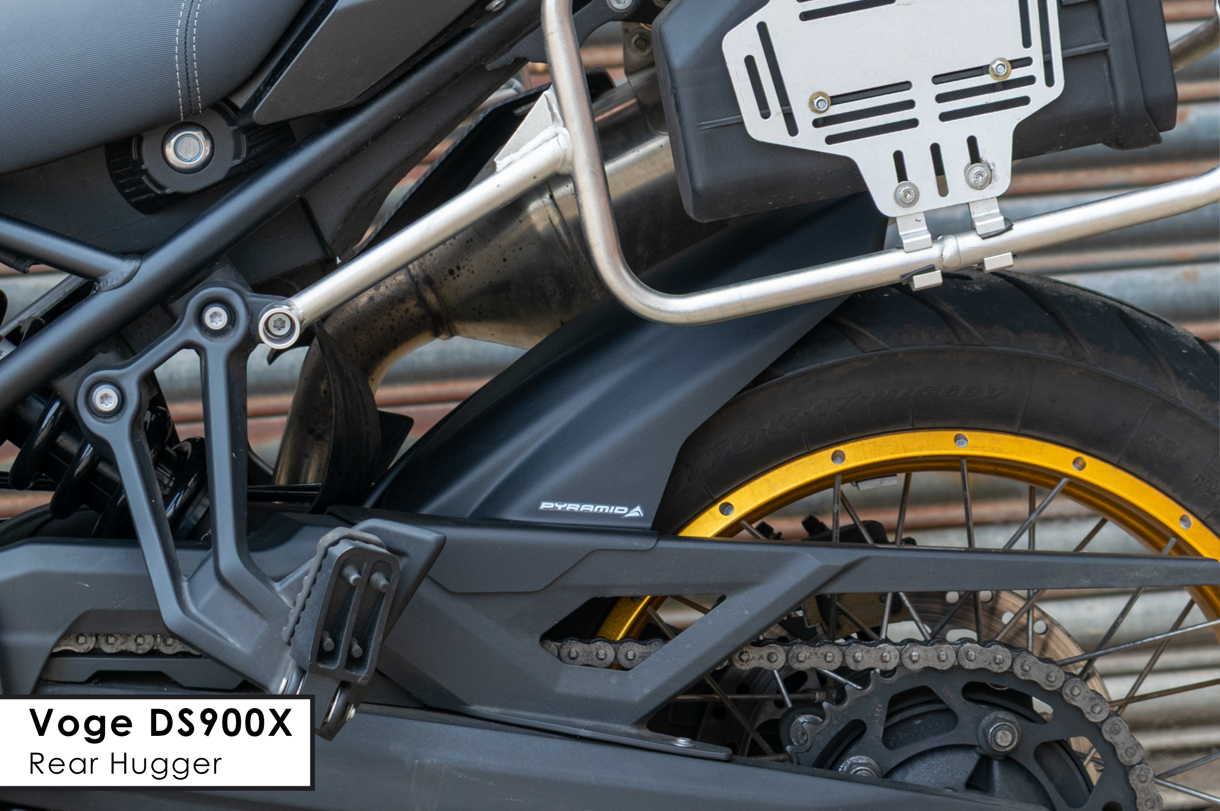 Voge DS900X Rear Hugger – Shock, Chain & Spray Protection