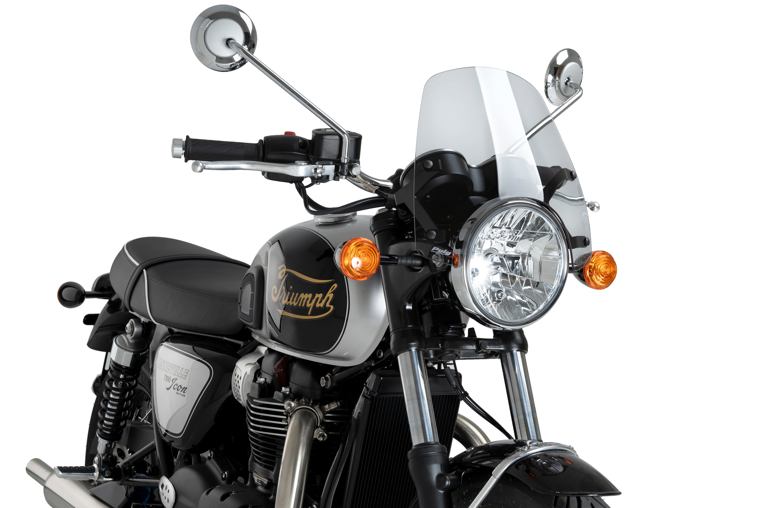 Puig Sport Screen | Clear | Triumph Bonneville T100/T120 - Pyramid Motorcycle Accessories