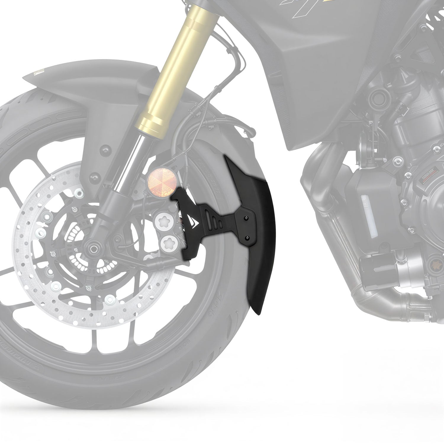 Pyramid Extenda Fenda EXTRA | Matte Black | Yamaha Tracer 7 (GT) 2025>Current - Pyramid Motorcycle Accessories