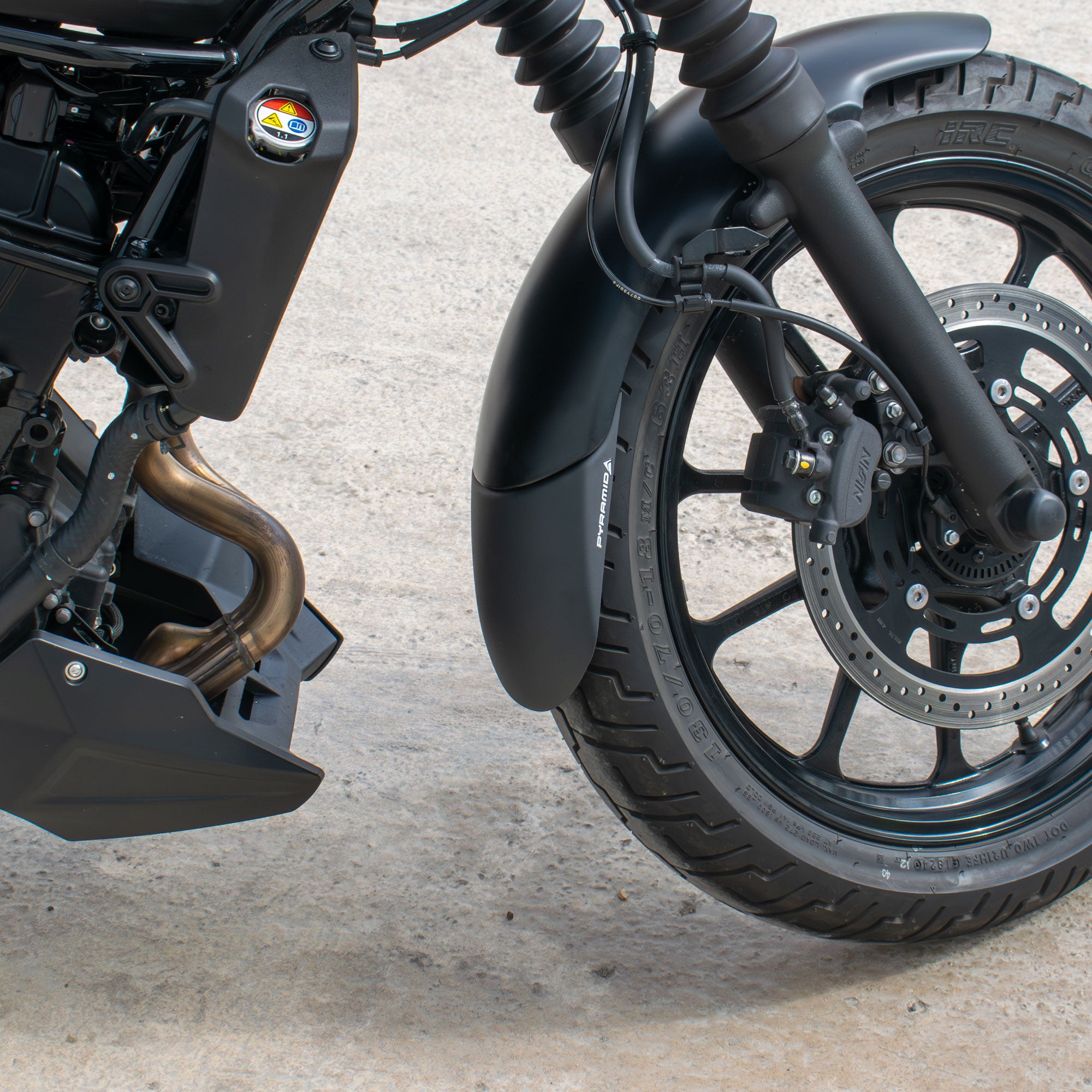 Pyramid Extenda Fenda | Matte Black | Kawasaki Eliminator 500 2024>Current - Pyramid Motorcycle Accessories