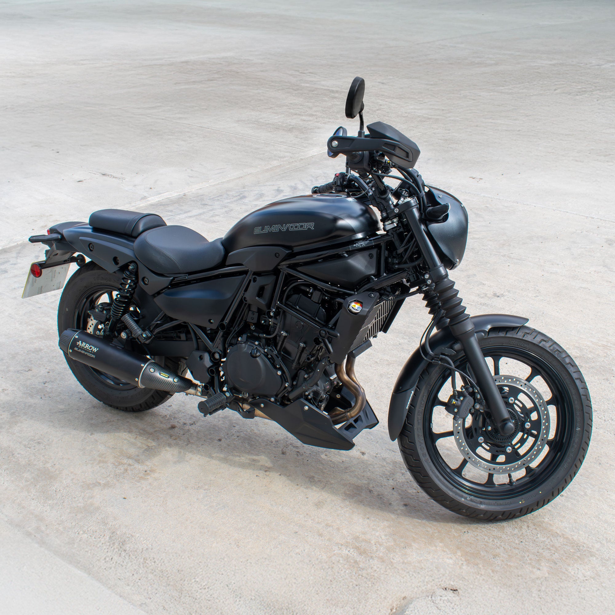 Pyramid Extenda Fenda | Matte Black | Kawasaki Eliminator 500 2024>Current - Pyramid Motorcycle Accessories