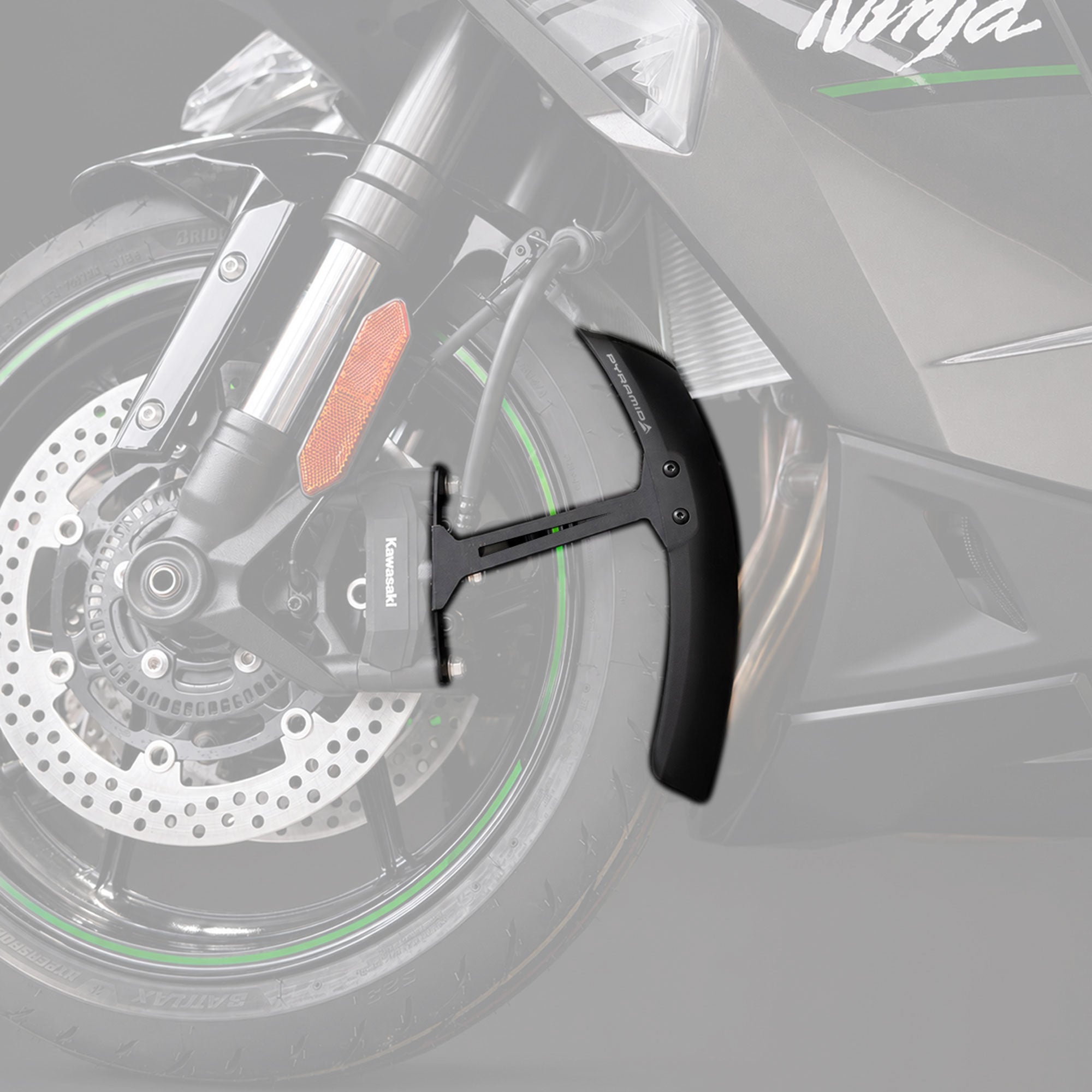 Pyramid Extenda Fenda EXTRA | Matte Black | Kawasaki Ninja 1000/1100 SX 2020>Current - Pyramid Motorcycle Accessories