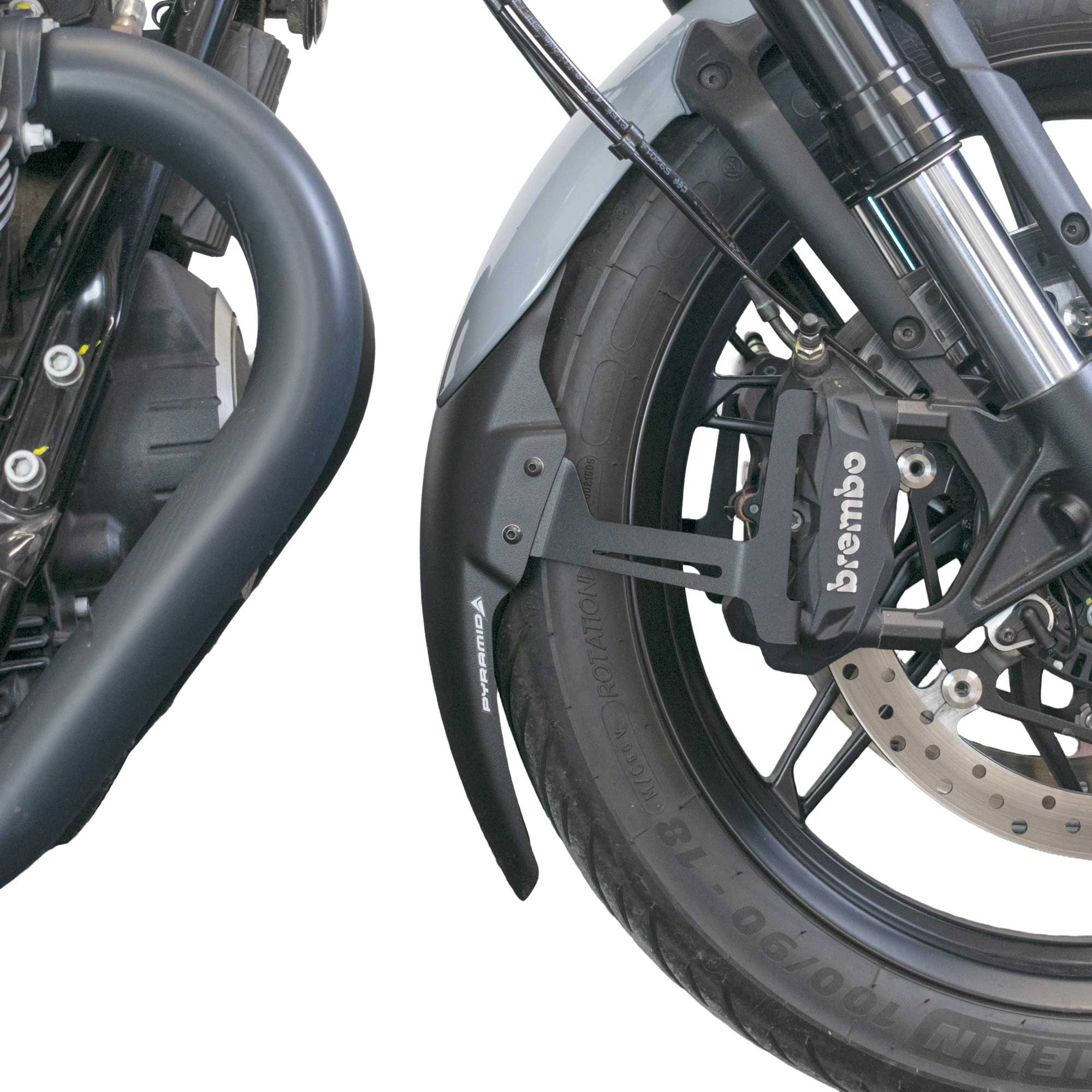Pyramid Extenda Fenda EXTRA | Matte Black | Moto Guzzi V7 Sport 2025>Current - Pyramid Motorcycle Accessories