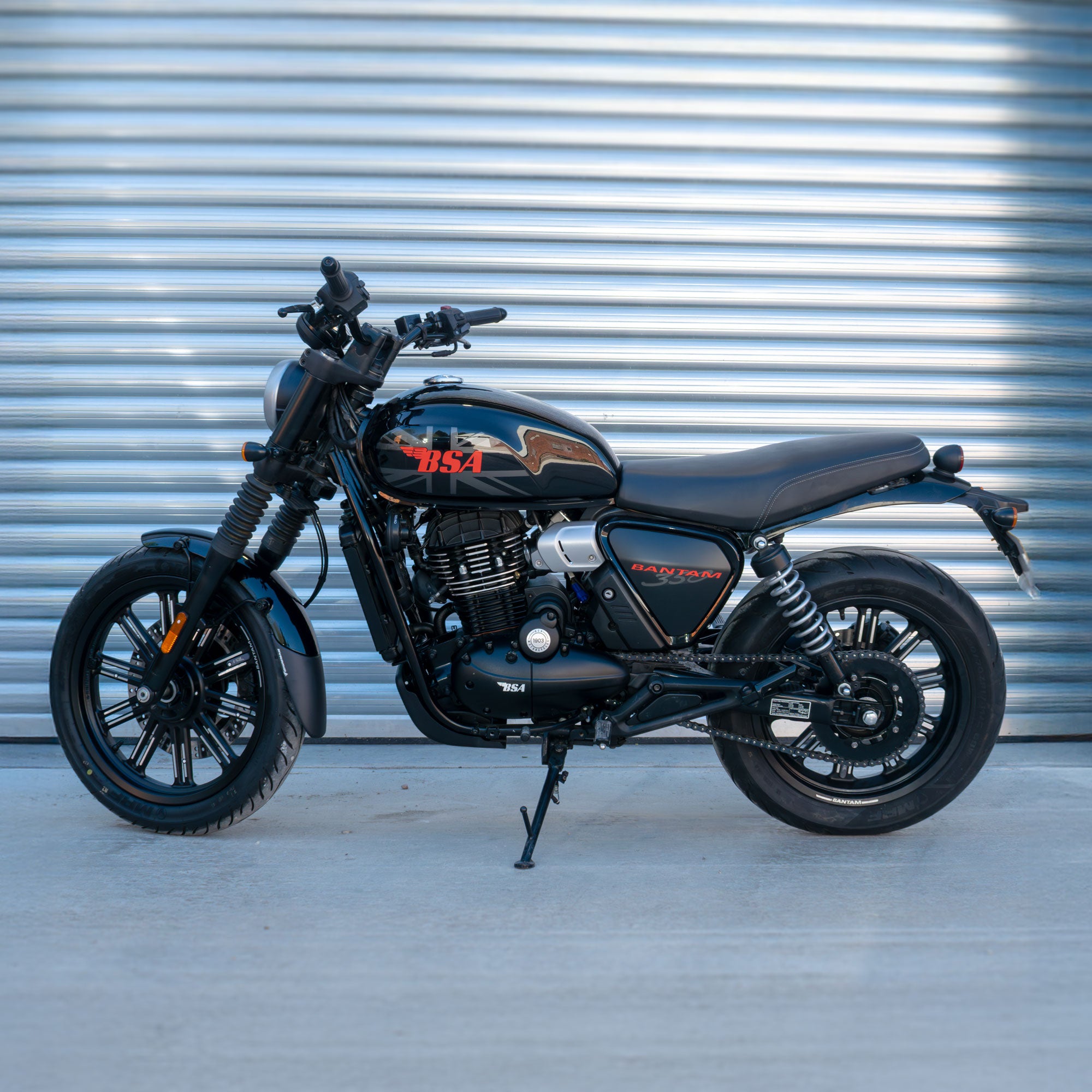 Pyramid Extenda Fenda | Matte Black | BSA Bantam 350 2026>Current - Pyramid Motorcycle Accessories