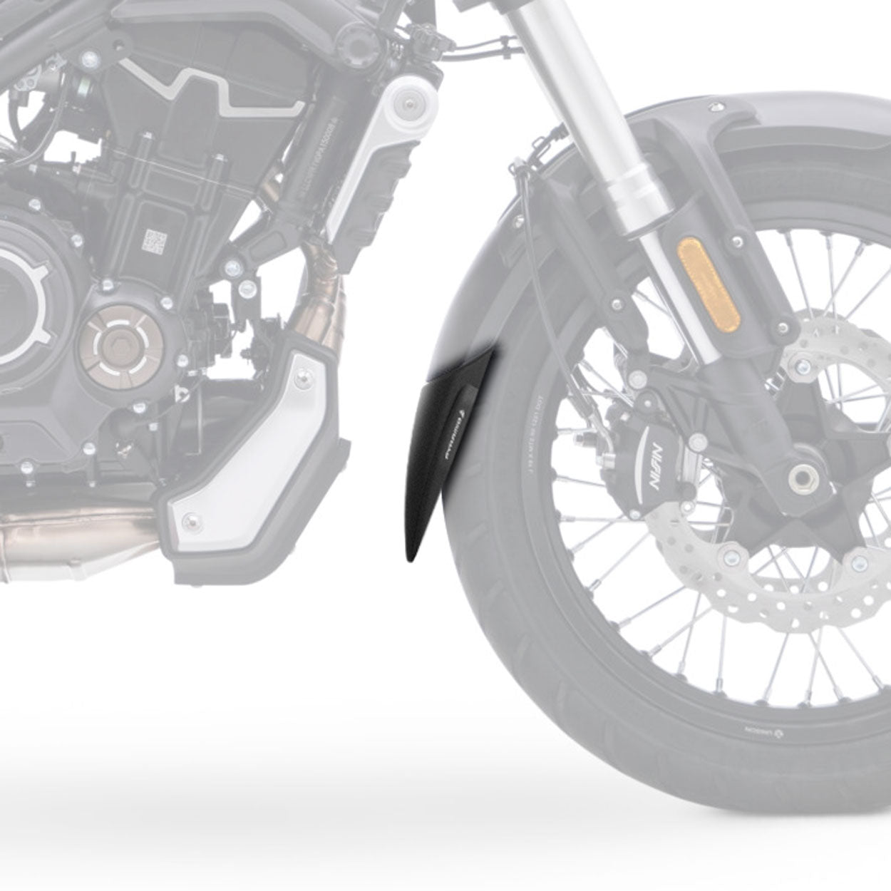 Pyramid Extenda Fenda | Matte Black | Voge 500/525 AC 2023>Current - Pyramid Motorcycle Accessories