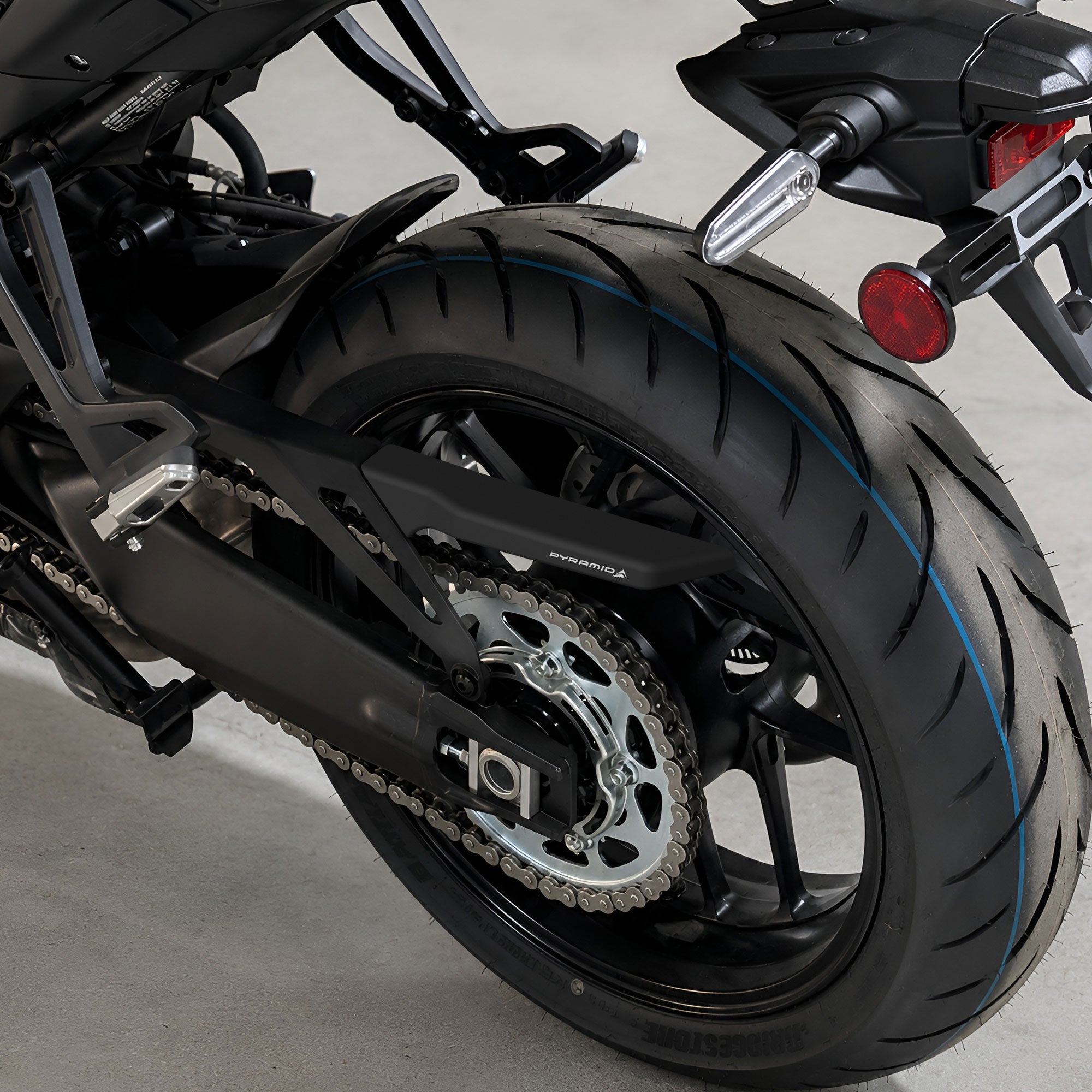 Pyramid Chainguard Extension | Black | Yamaha MT-09 / Tracer 9 / XSR 900 2021>Current - Pyramid Motorcycle Accessories
