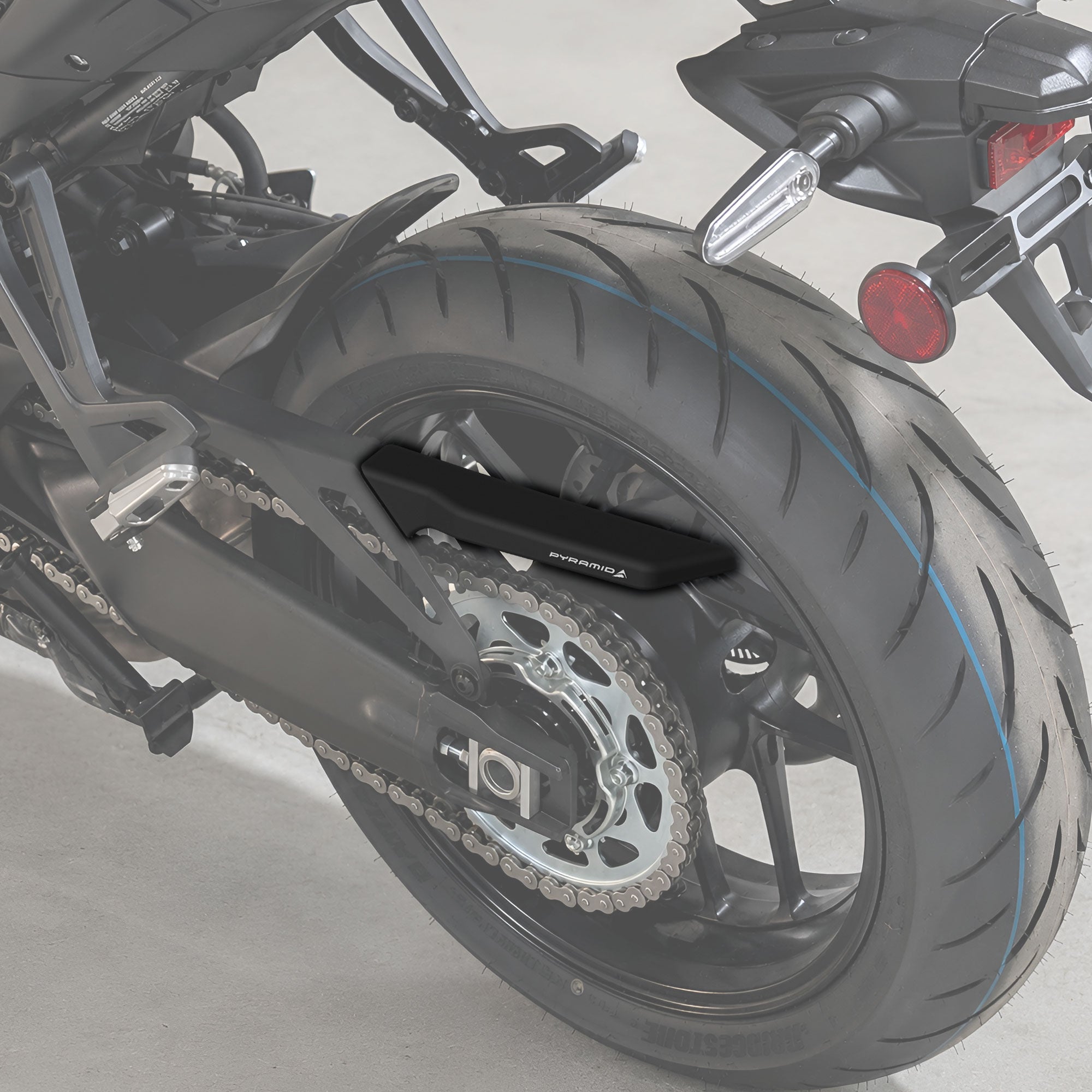 Pyramid Chainguard Extension | Black | Yamaha MT-09 / Tracer 9 / XSR 900 2021>Current - Pyramid Motorcycle Accessories