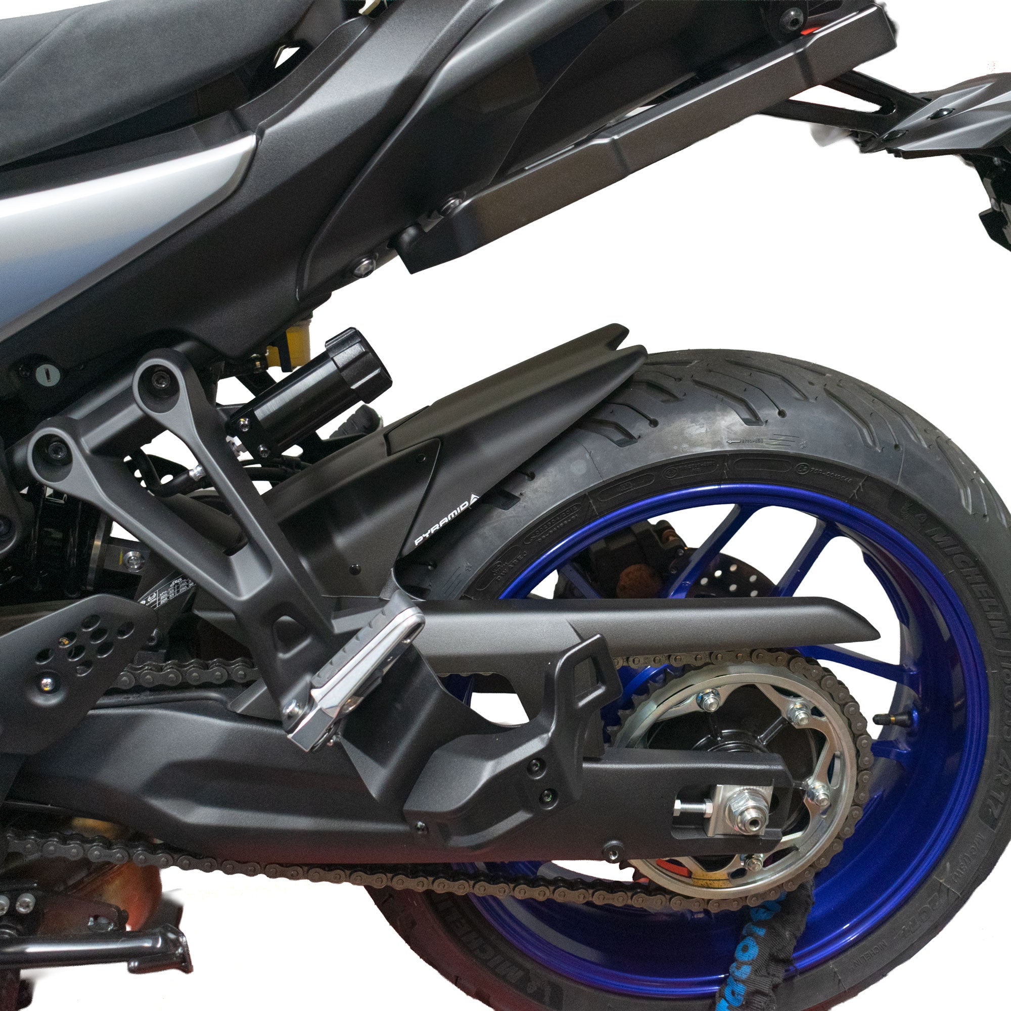 Pyramid Hugger Extension | Matte Black | Yamaha Tracer 7 (GT) 2025>Current - Pyramid Motorcycle Accessories