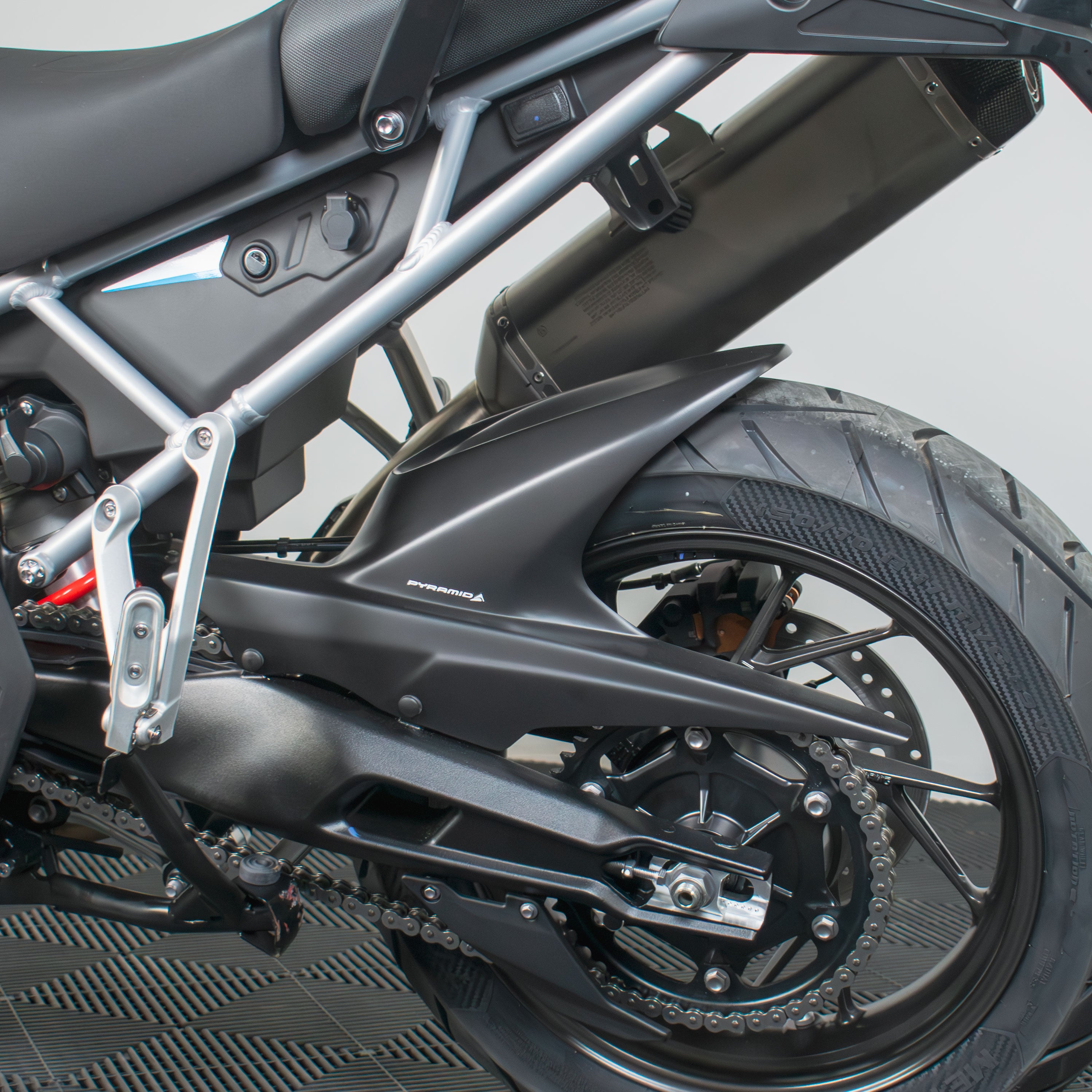 Pyramid Hugger | Matte Black | Triumph Tiger 900 GT Low 2020>Current - Pyramid Motorcycle Accessories