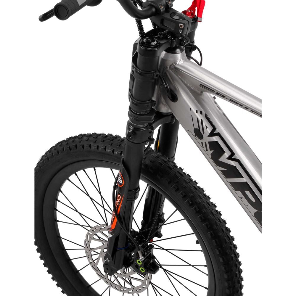 Amped A24 Comp Kids Electric Bike - Silver - Pyramid Motorcycle Accessories