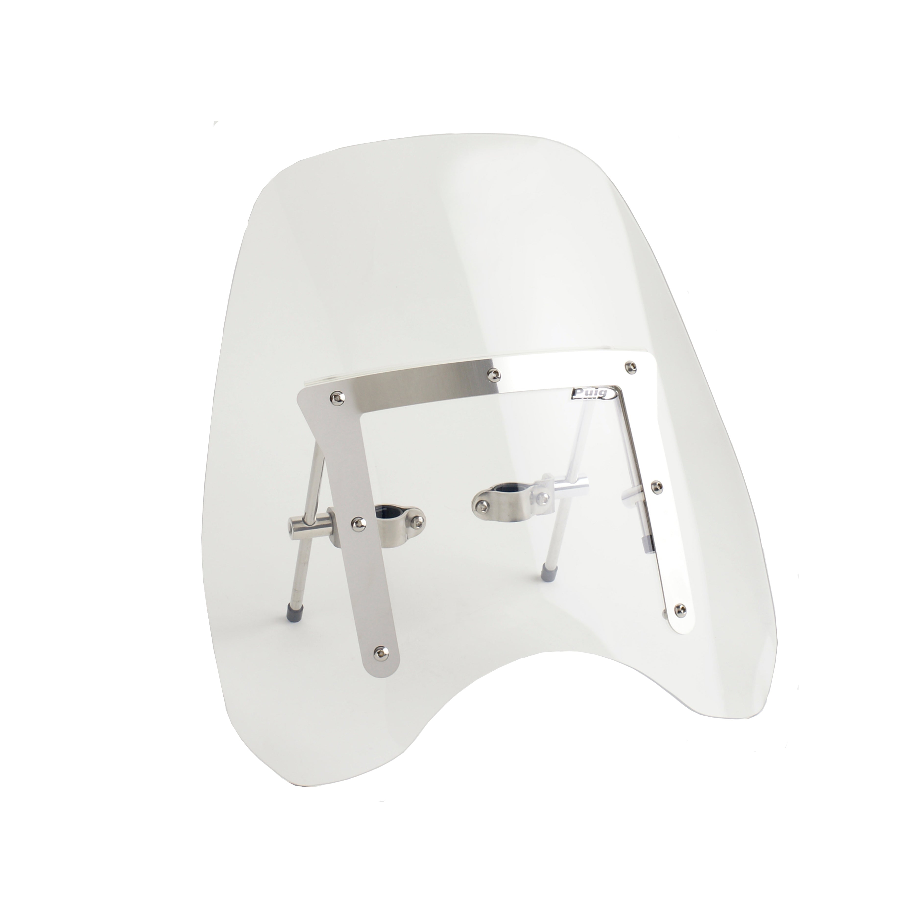 Puig Chopper Universal Handlebar Mounted Screen | Clear - Pyramid Motorcycle Accessories