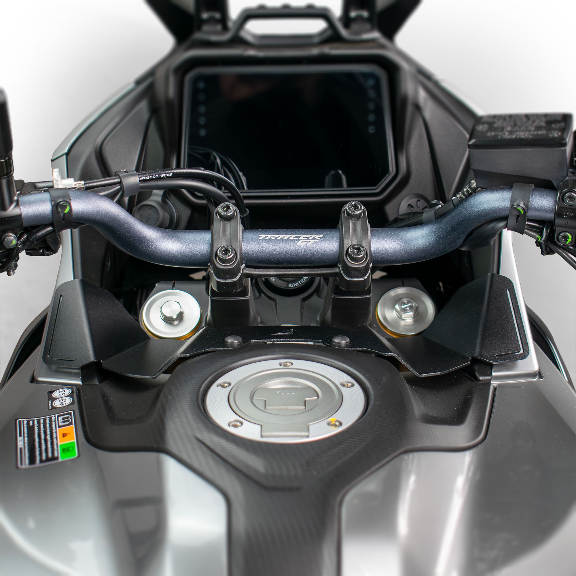 Pyramid Wind Deflector | Matte Black | Yamaha Tracer 7 (GT) 2025>Current - Pyramid Motorcycle Accessories