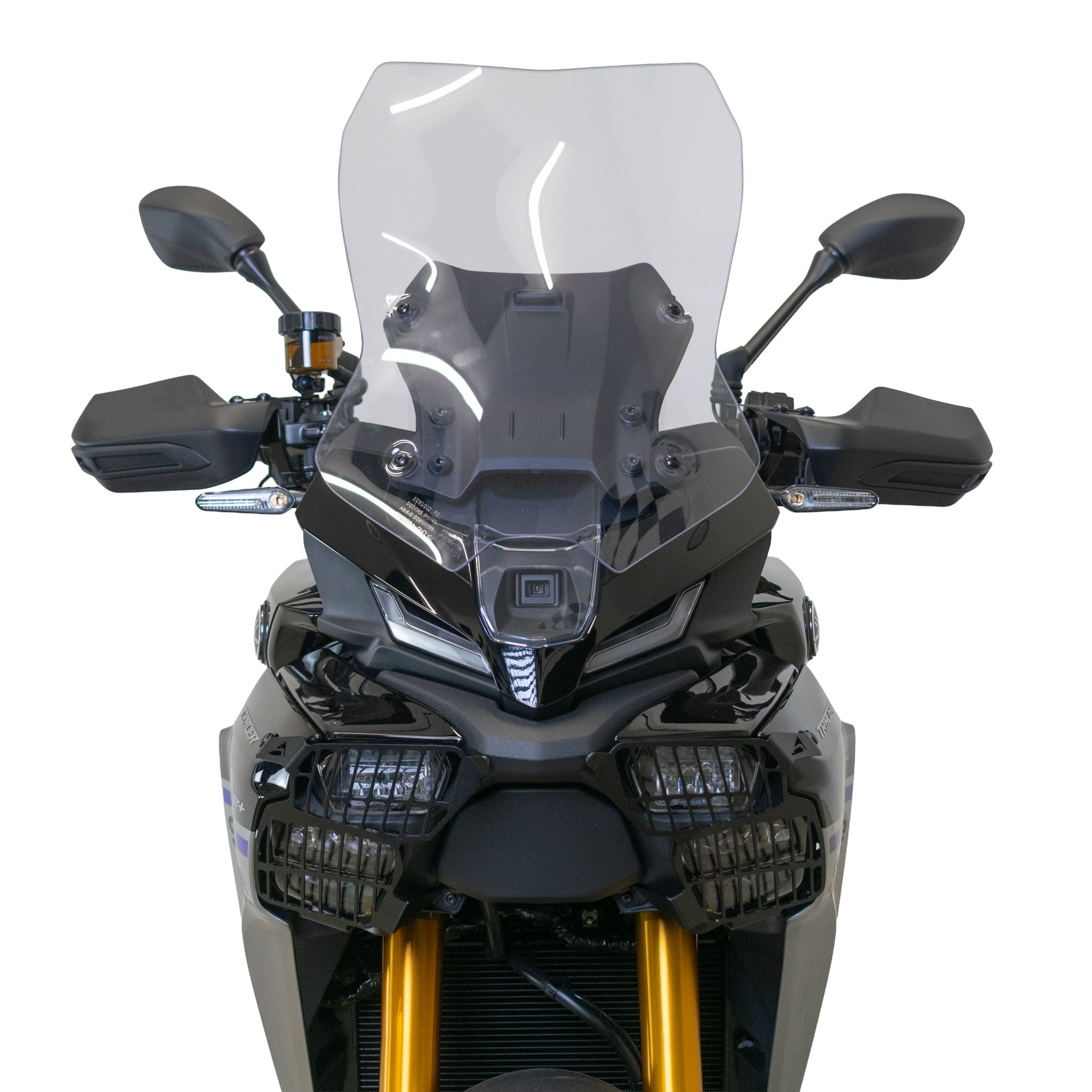 Pyramid Headlight Guards | Matte Black | Yamaha Tracer 9 inc GT 2025>Current - Pyramid Motorcycle Accessories