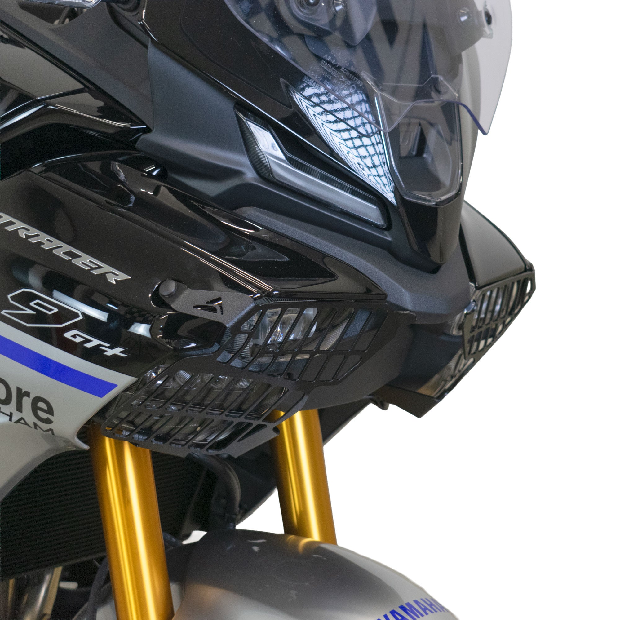 Pyramid Headlight Guards | Matte Black | Yamaha Tracer 9 inc GT 2025>Current - Pyramid Motorcycle Accessories