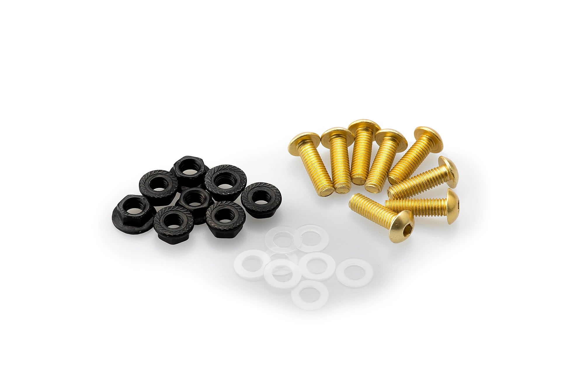 Puig M5 Screen Screws 6 Pack With Nuts | Yellow - Pyramid Motorcycle Accessories