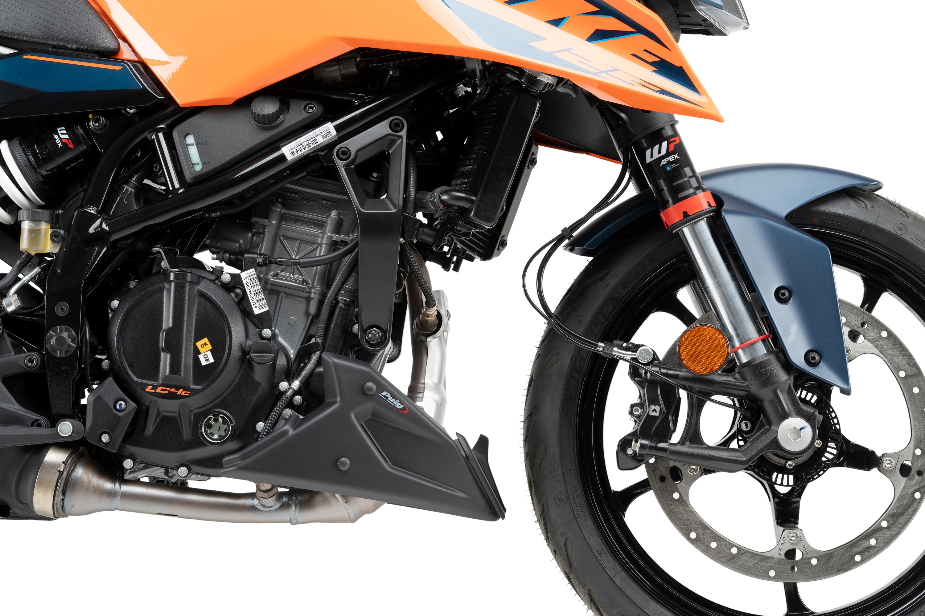 Puig Belly Pan | Matte Black | KTM 125 Duke 2021>Current - Pyramid Motorcycle Accessories