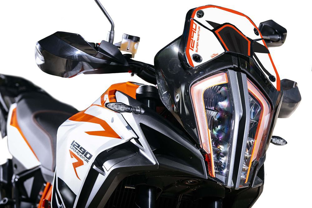 Resin Bike 3D Motorcycle Stickers - Windshield | KTM 1290 Super Adventure R 2017>2020RB-B18658G4 - Pyramid Motorcycle Accessories
