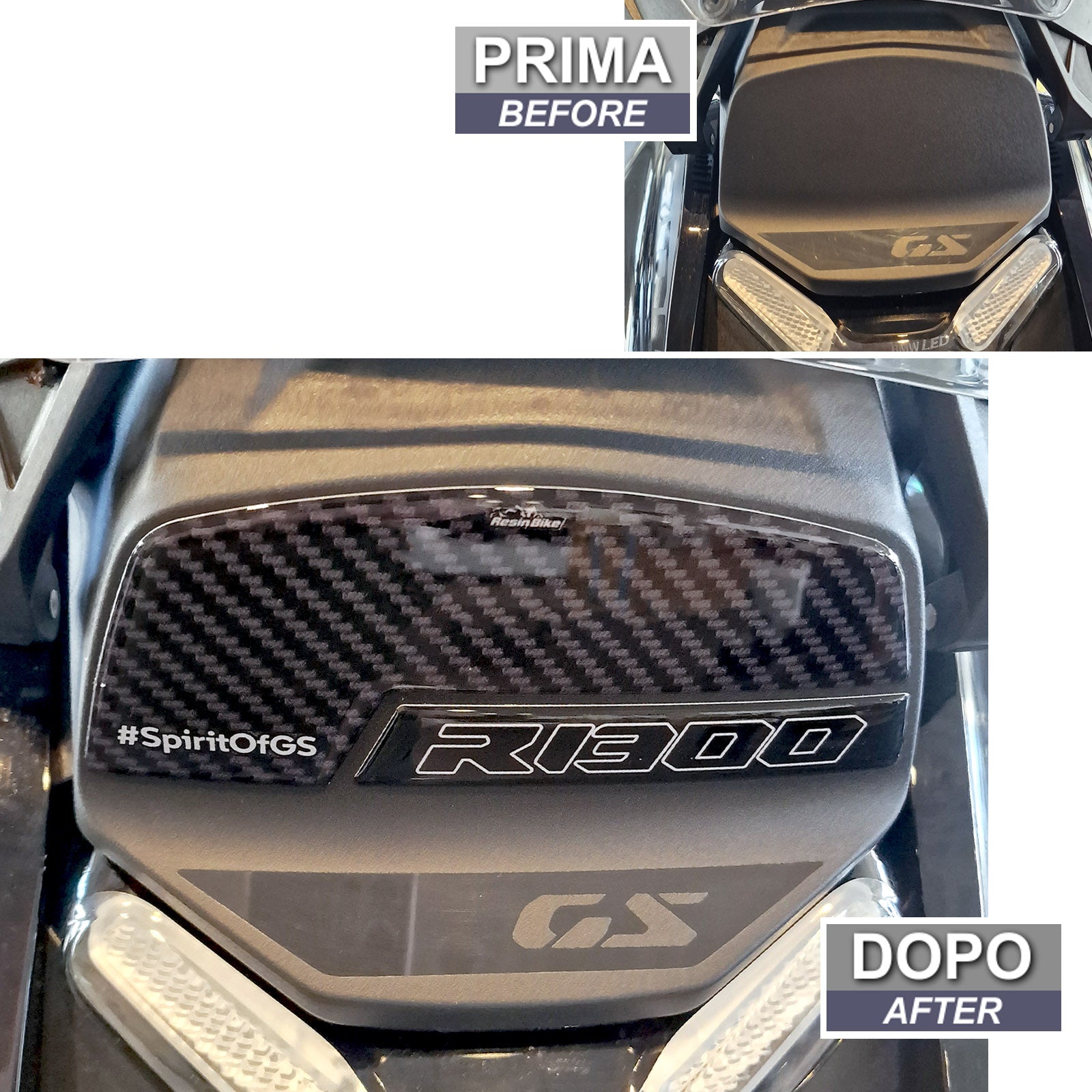 Resin Bike 3D Motorcycle Stickers - Windshield | BMW R 1300 GS 2023>2025 - Pyramid Motorcycle Accessories