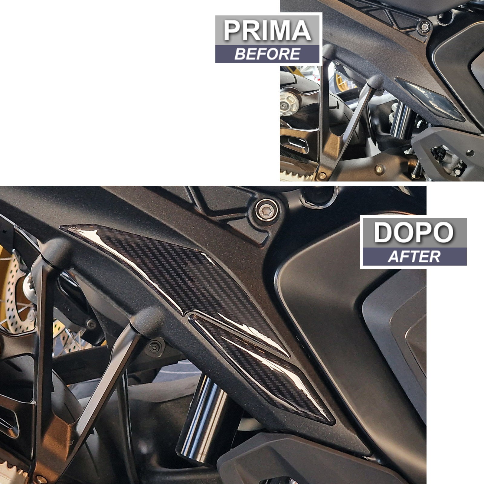 Resin Bike 3D Motorcycle Stickers - Frame Guard | BMW R 1300 GS 2023>2025 - Pyramid Motorcycle Accessories