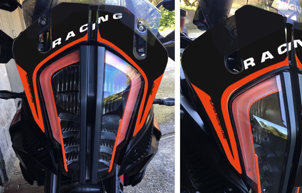 Resin Bike 3D Motorcycle Stickers - Headlight | KTM 1290 Super Adventure S 2017>2020 RB-B18160G8 - Pyramid Motorcycle Accessories