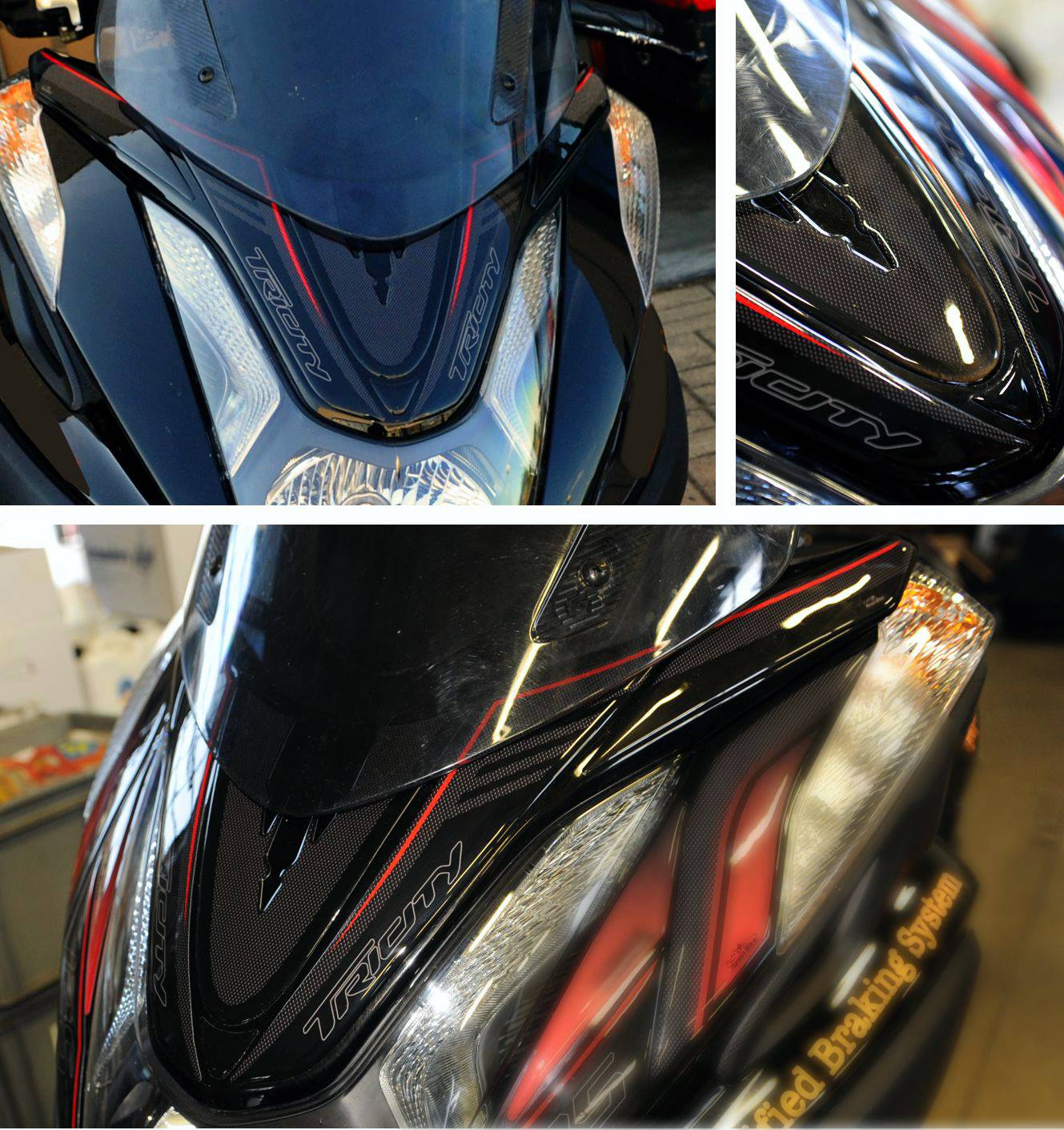Resin Bike 3D Motorcycle Stickers - Frontal Area | Yamaha Tricity 2017>2020 - Pyramid Motorcycle Accessories