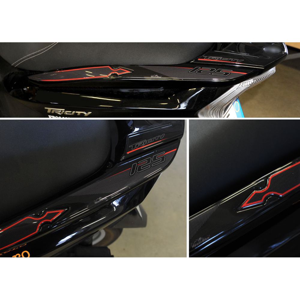 Resin Bike 3D Motorcycle Stickers - Passenger Handles | Yamaha Tricity 2017>2020 - Pyramid Motorcycle Accessories