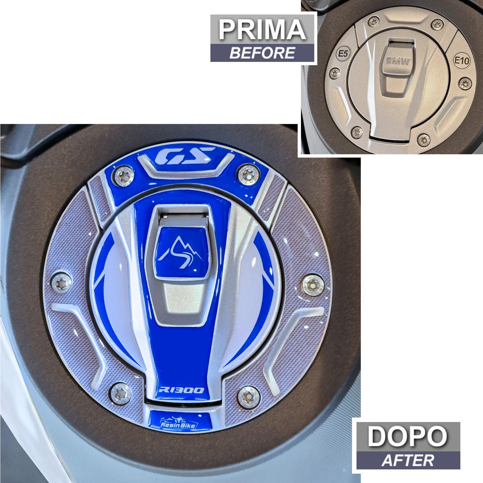 Resin Bike 3D Motorcycle Stickers - Fuel Cap | BMW R 1300 GS 2023>2026 - Pyramid Motorcycle Accessories