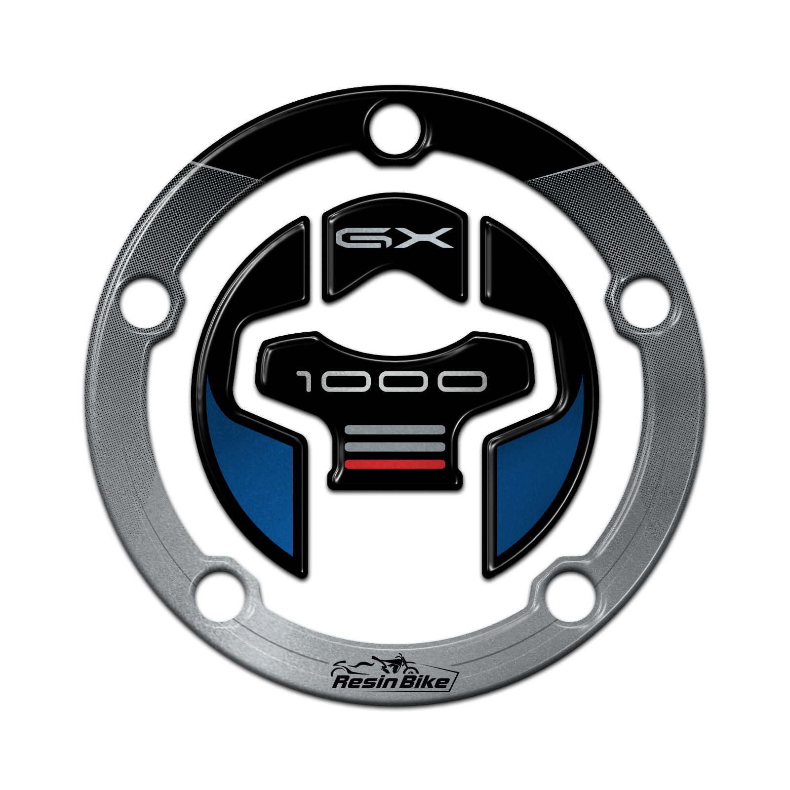 Resin Bike 3D Motorcycle Stickers - Fuel Cap | Suzuki GSX-S1000 GX 2024>2025 - Pyramid Motorcycle Accessories