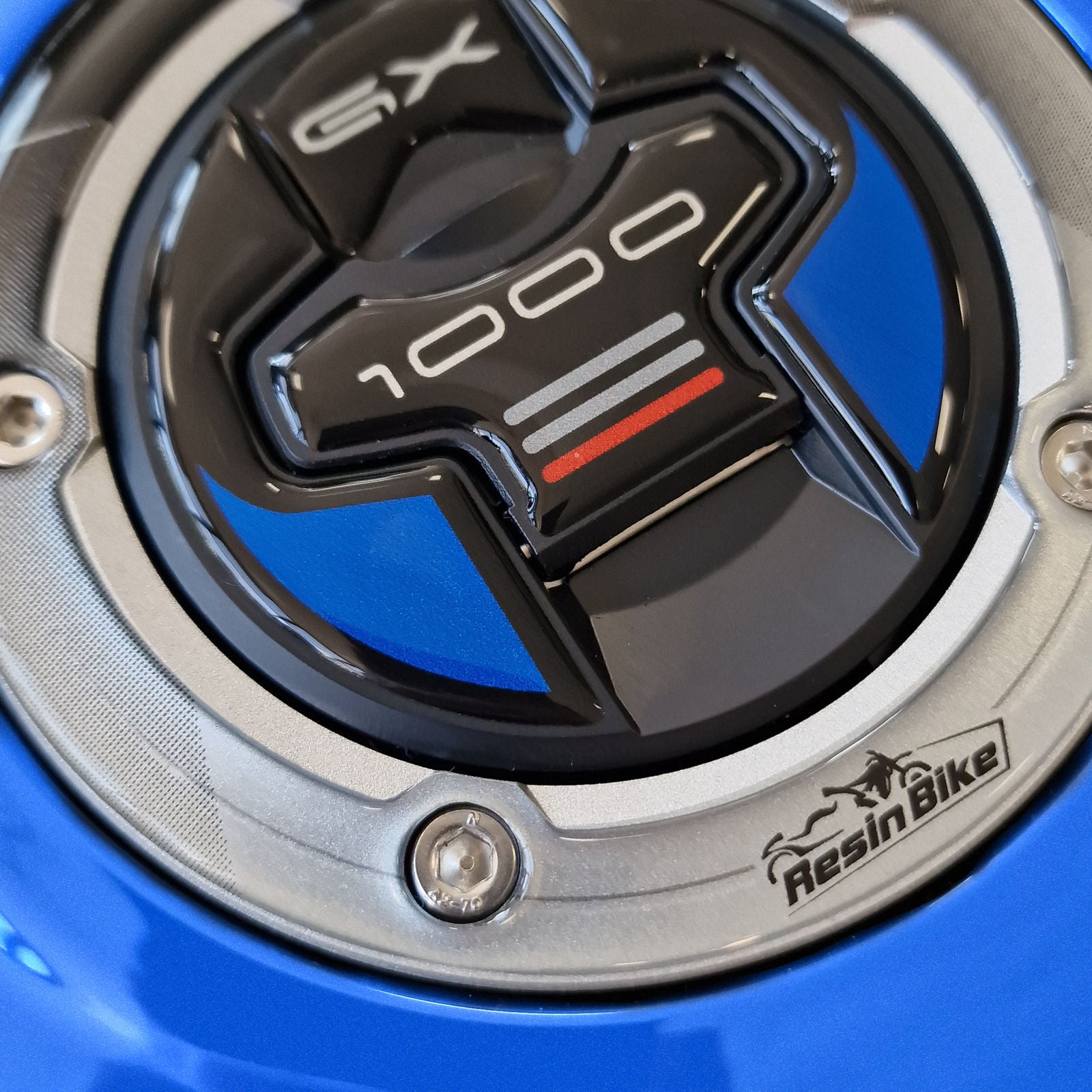 Resin Bike 3D Motorcycle Stickers - Fuel Cap | Suzuki GSX-S1000 GX 2024>2025 - Pyramid Motorcycle Accessories