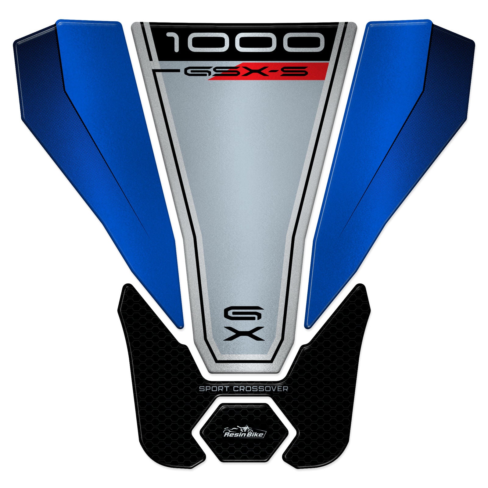 Resin Bike 3D Motorcycle Stickers - Tank Pad | Suzuki GSX-S1000 GX 2024>2025 - Pyramid Motorcycle Accessories