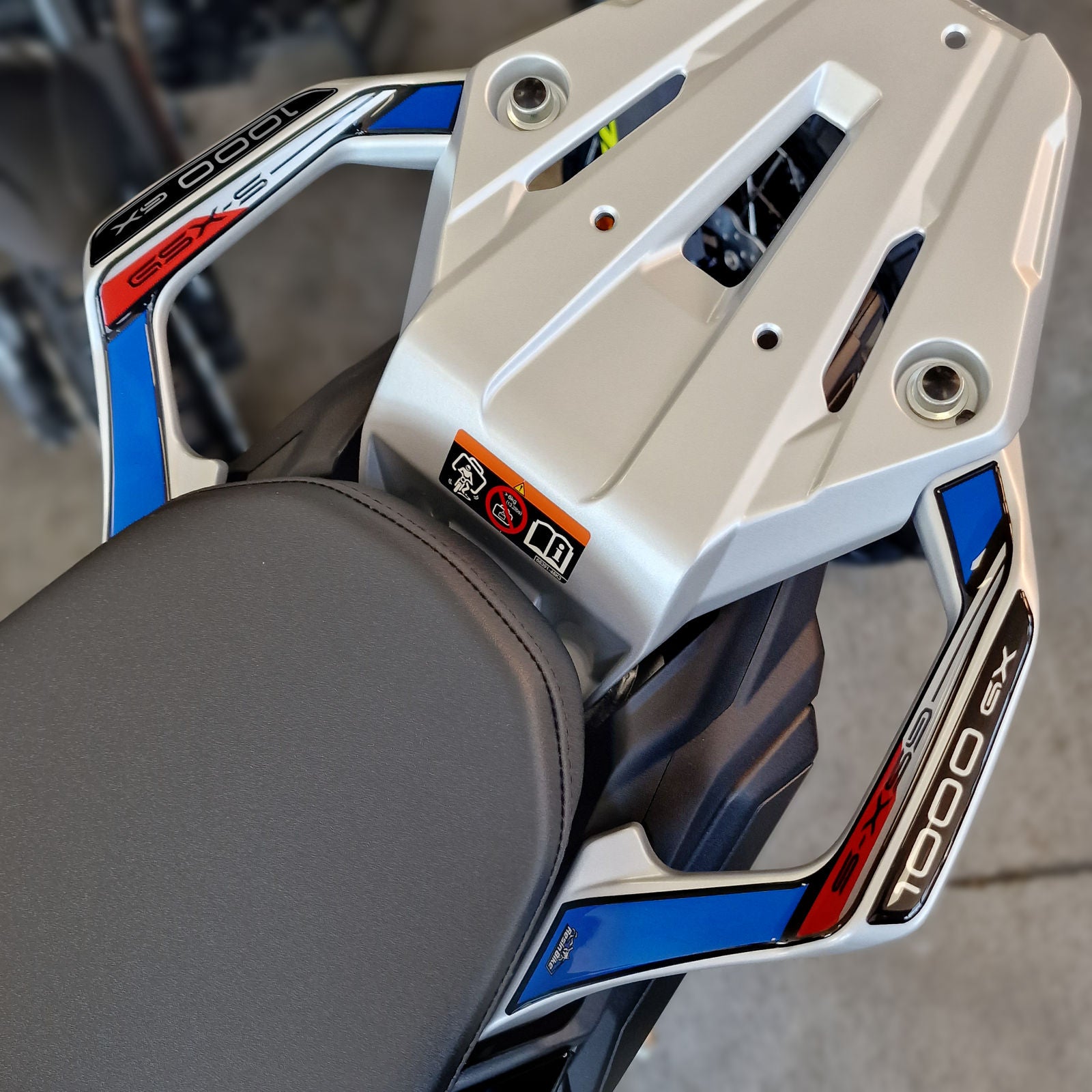 Resin Bike 3D Motorcycle Stickers - Passenger Handles | Suzuki GSX-S1000 GX 2024>2025 RB-1000699100004 - Pyramid Motorcycle Accessories