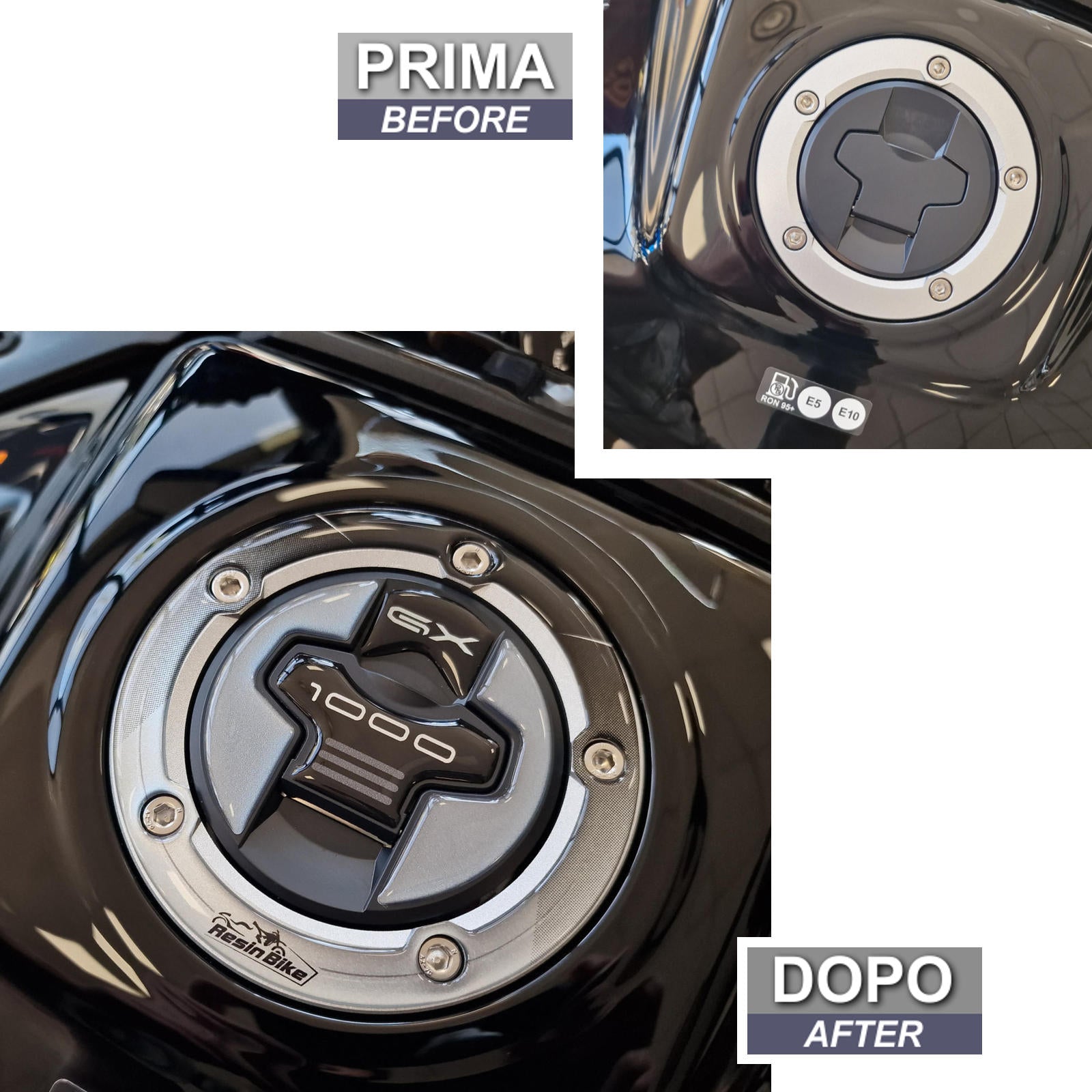 Resin Bike 3D Motorcycle Stickers - Fuel Cap | Suzuki GSX-S1000 GX 2024>2026 - Pyramid Motorcycle Accessories