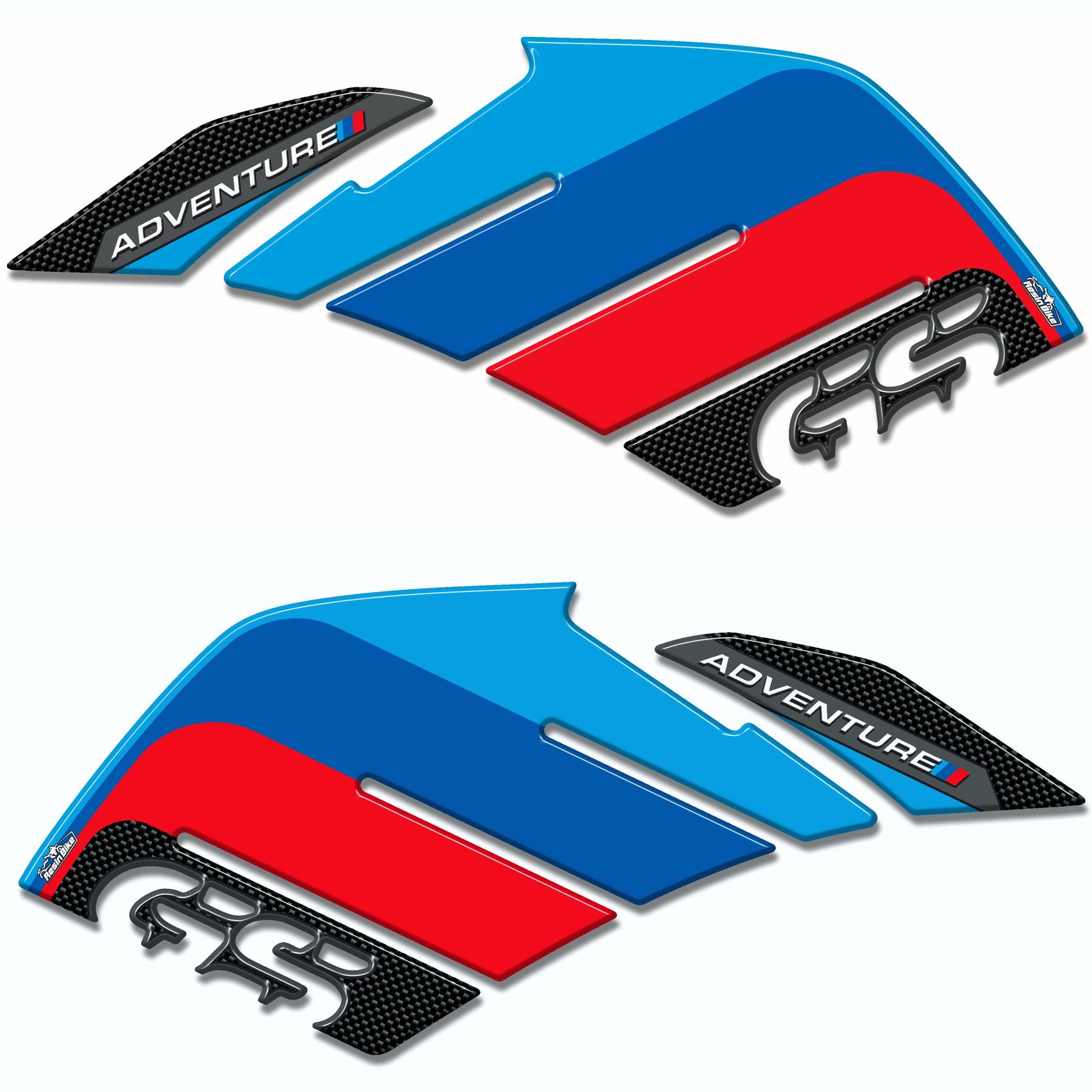 Resin Bike 3D Motorcycle Stickers - Tank Sides | BMW R 1200 GS Adventure 2013>2016 RB-B9999996 - Pyramid Motorcycle Accessories