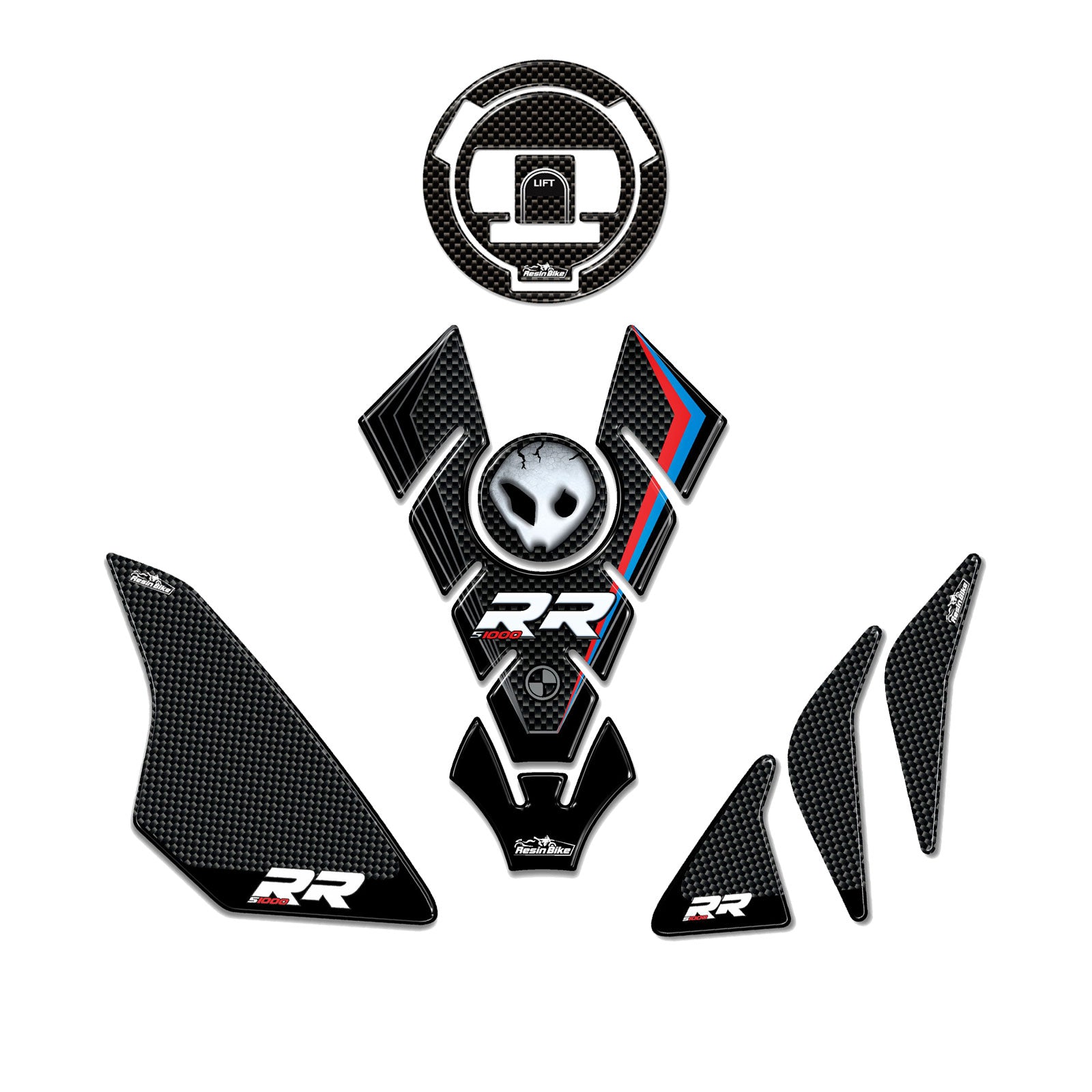 Resin Bike 3D Motorcycle Stickers - Basic Kit | BMW S 1000 RR 2012>2018 - Pyramid Motorcycle Accessories