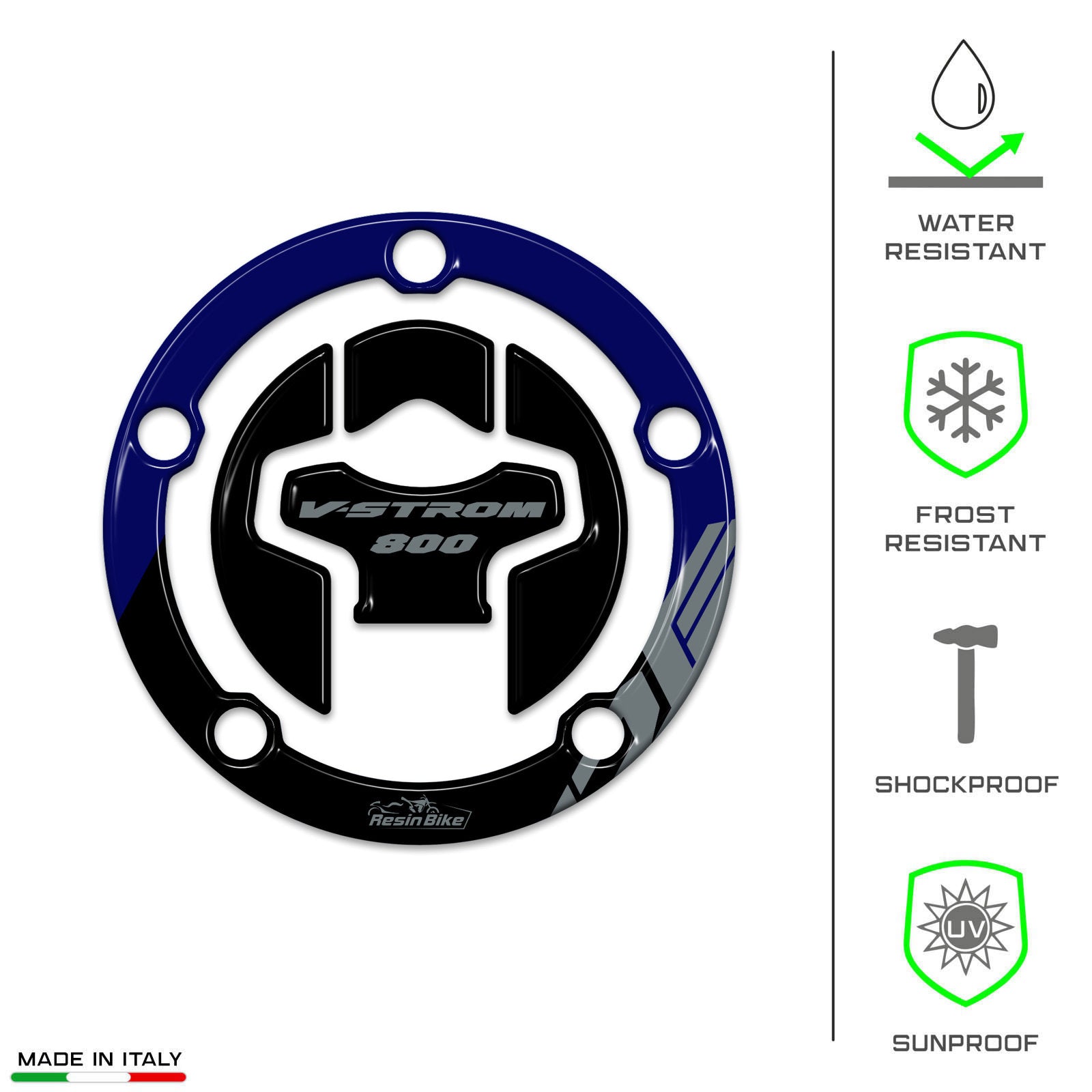 Resin Bike 3D Motorcycle Stickers - Fuel Cap | Suzuki V-Strom 800DE 2023>2024 RB-1000701900004 - Pyramid Motorcycle Accessories