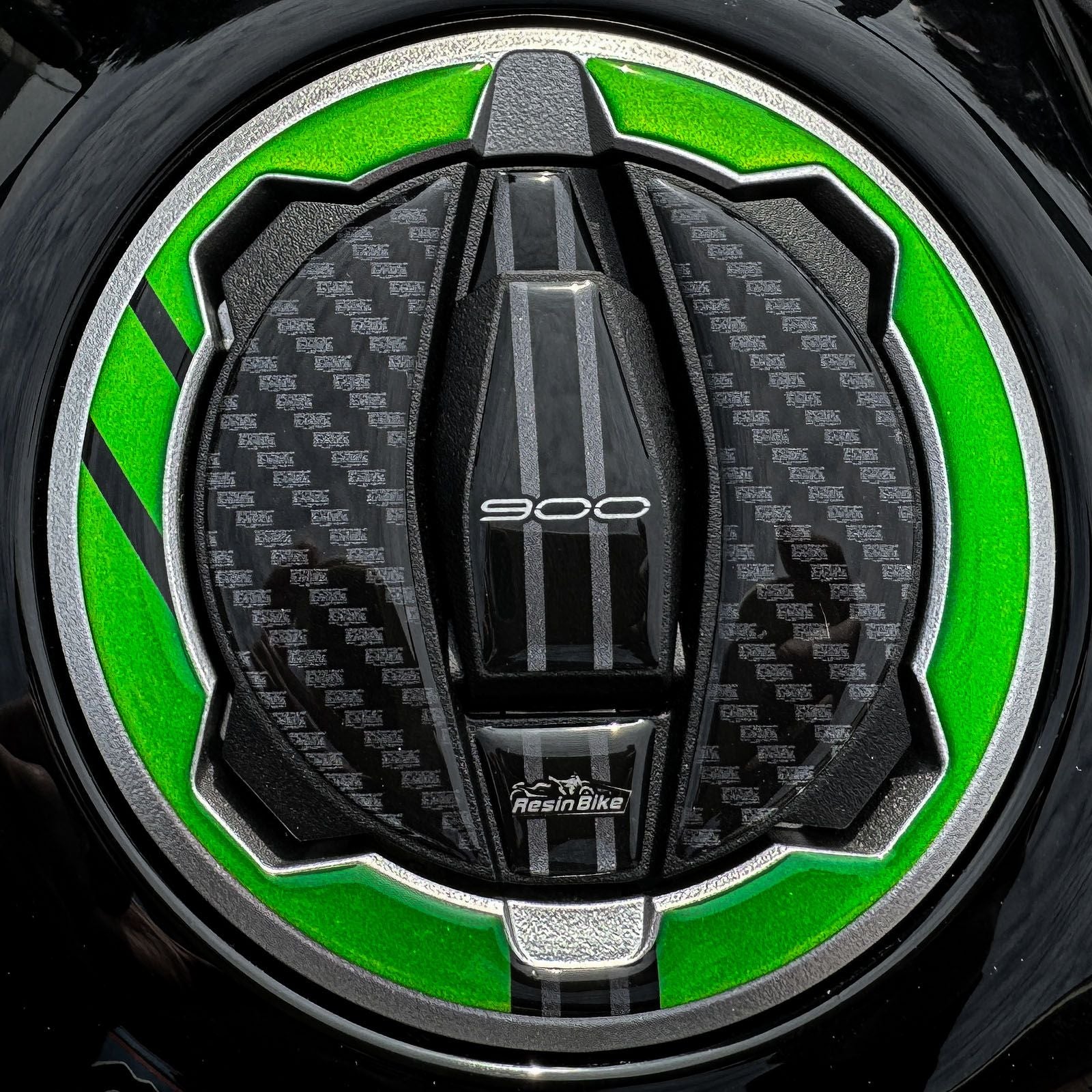 Resin Bike 3D Motorcycle Stickers - Fuel Cap | Kawasaki Z 900 2021>2024 RB-1000703300000 - Pyramid Motorcycle Accessories