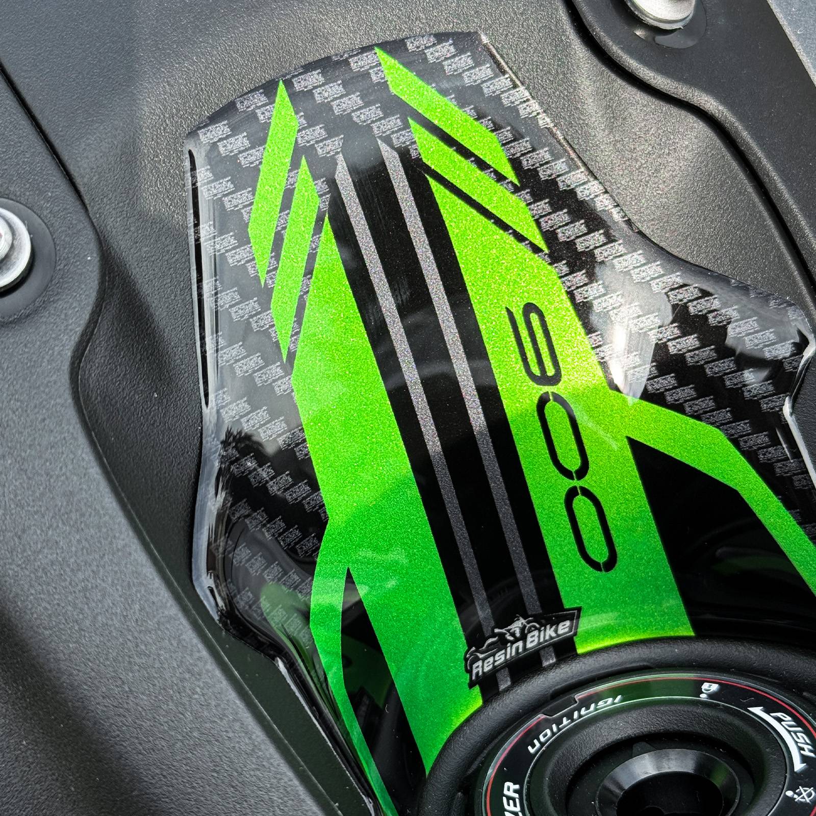 Resin Bike 3D Motorcycle Stickers - Key Area | Kawasaki Z 900 2021>2024 - Pyramid Motorcycle Accessories