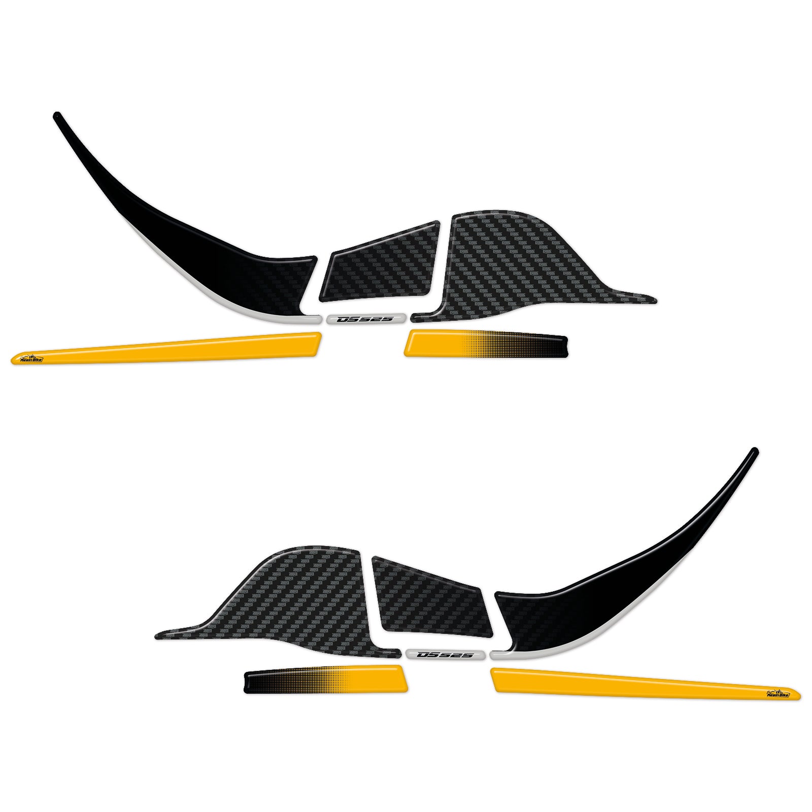 Resin Bike 3D Motorcycle Stickers - Handguards | Voge DS525X 2023>2025 RB-1000704900001 - Pyramid Motorcycle Accessories