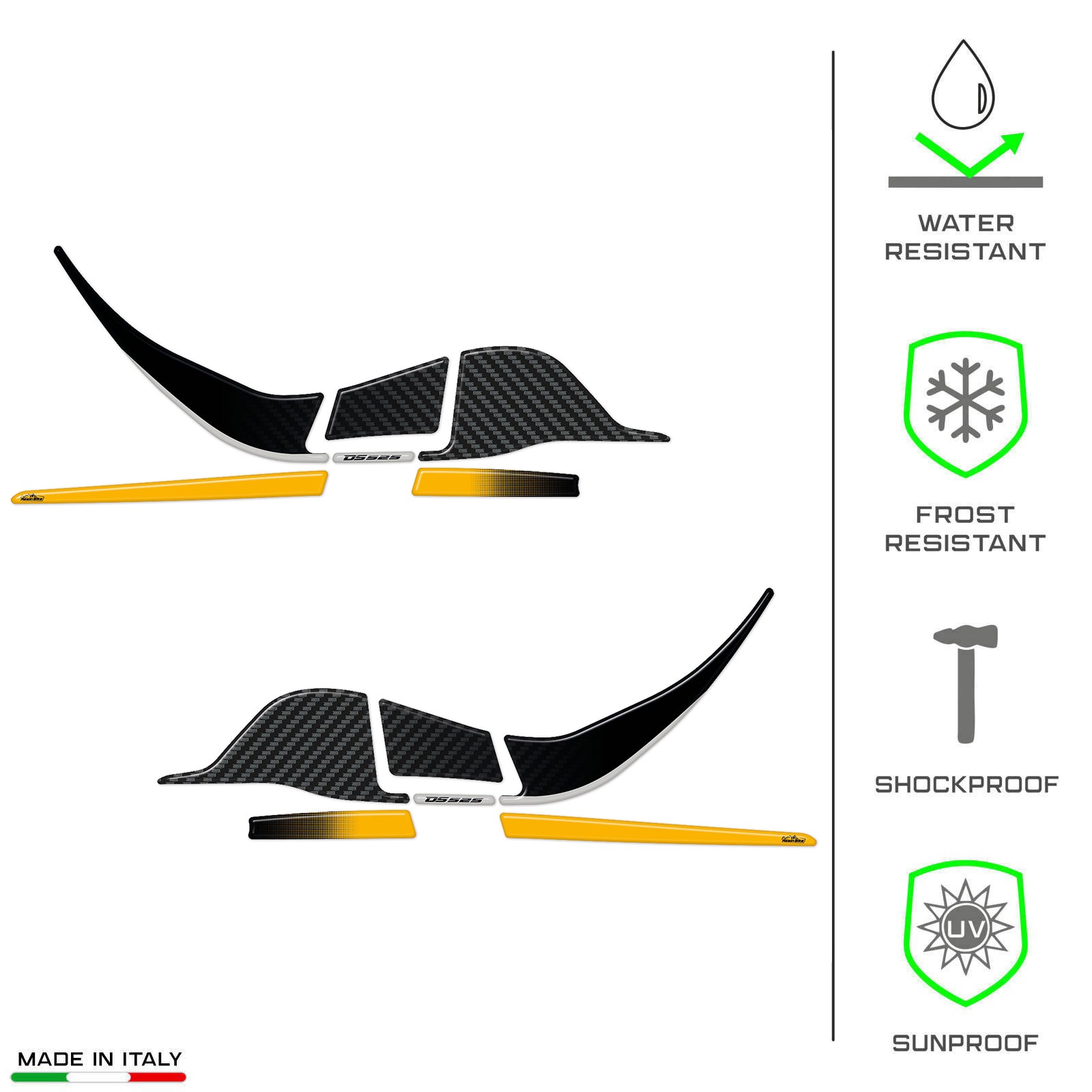 Resin Bike 3D Motorcycle Stickers - Handguards | Voge DS525X 2023>2025 RB-1000704900001 - Pyramid Motorcycle Accessories