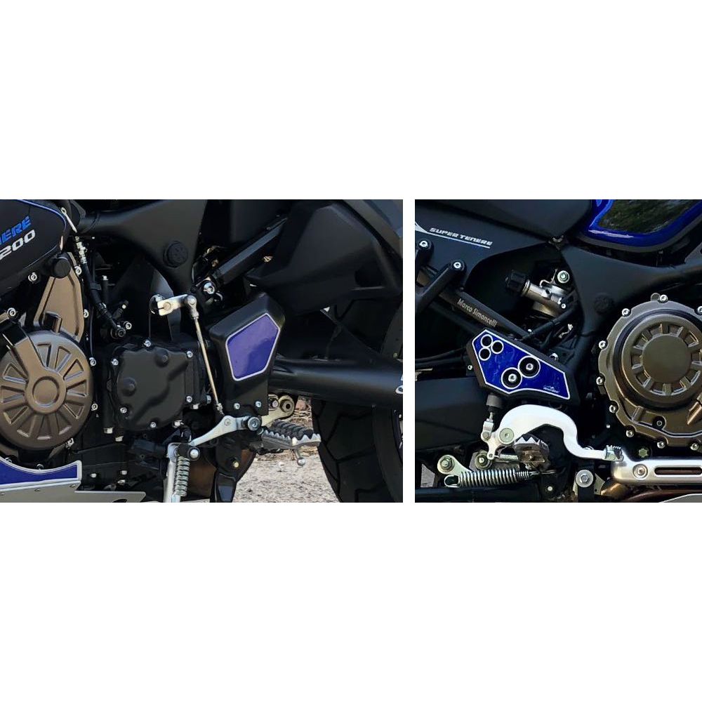 Resin Bike 3D Motorcycle Stickers - Heel Pads | Yamaha XT 1200 Z Super Tenere 2015>2020 - Pyramid Motorcycle Accessories