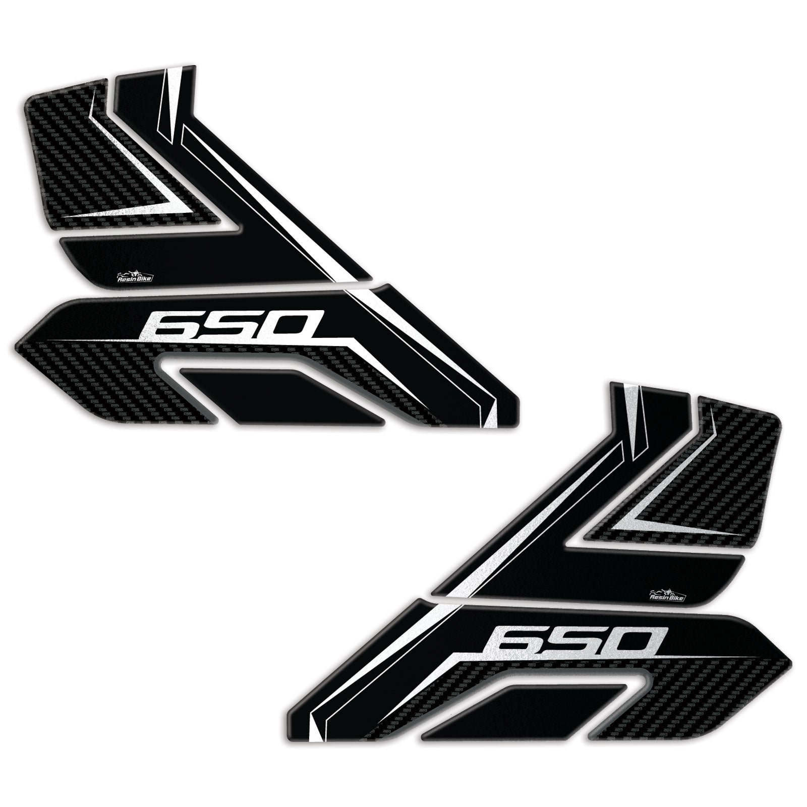 Resin Bike 3D Motorcycle Stickers - Tank Sides | Kawasaki Versys 650 2022>2026 - Pyramid Motorcycle Accessories