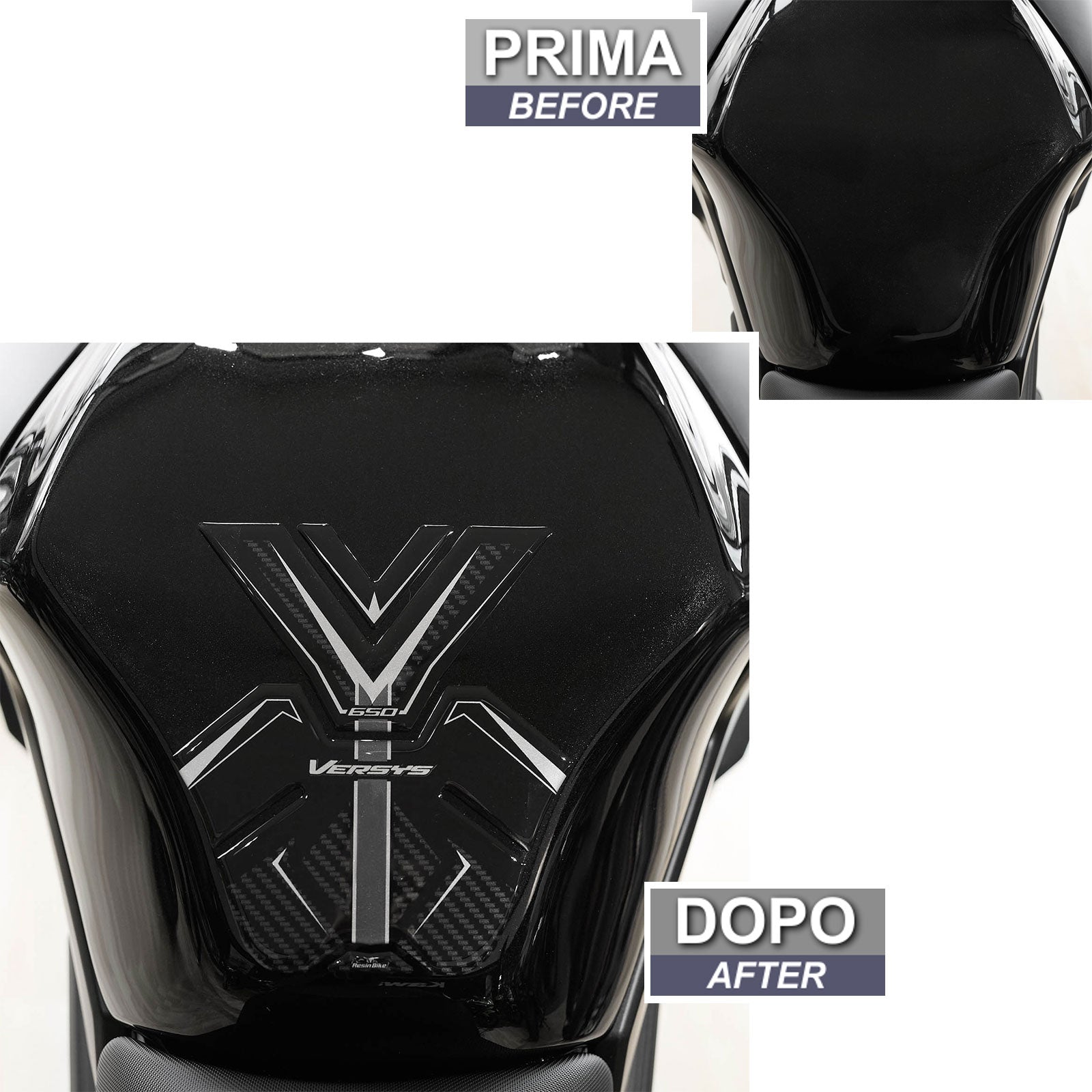 Resin Bike 3D Motorcycle Stickers - Tank Pad | Kawasaki Versys 650 2022>2026 RB-1000707200009 - Pyramid Motorcycle Accessories