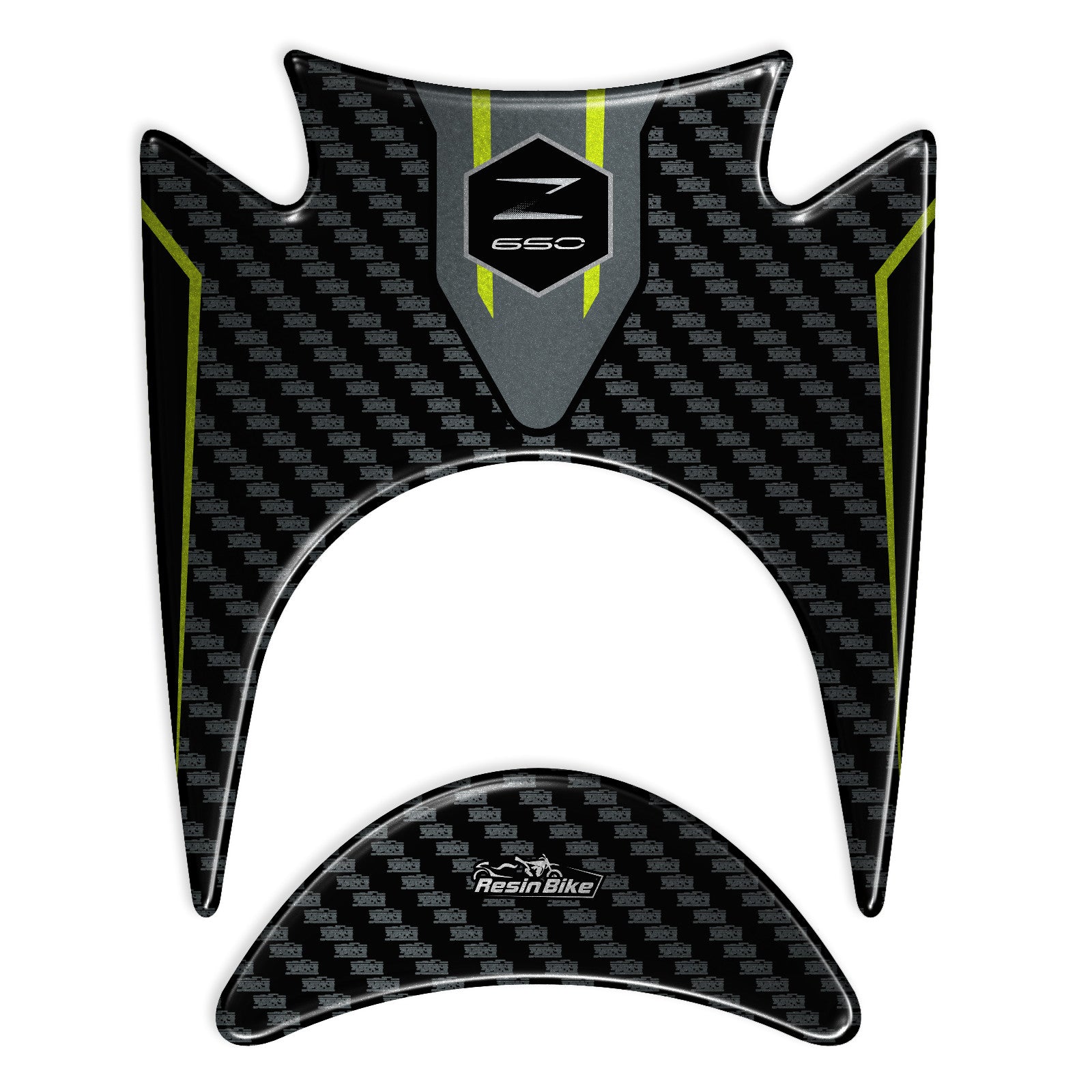 Resin Bike 3D Motorcycle Stickers - Key Area | Kawasaki Z 650 2020>2024 - Pyramid Motorcycle Accessories