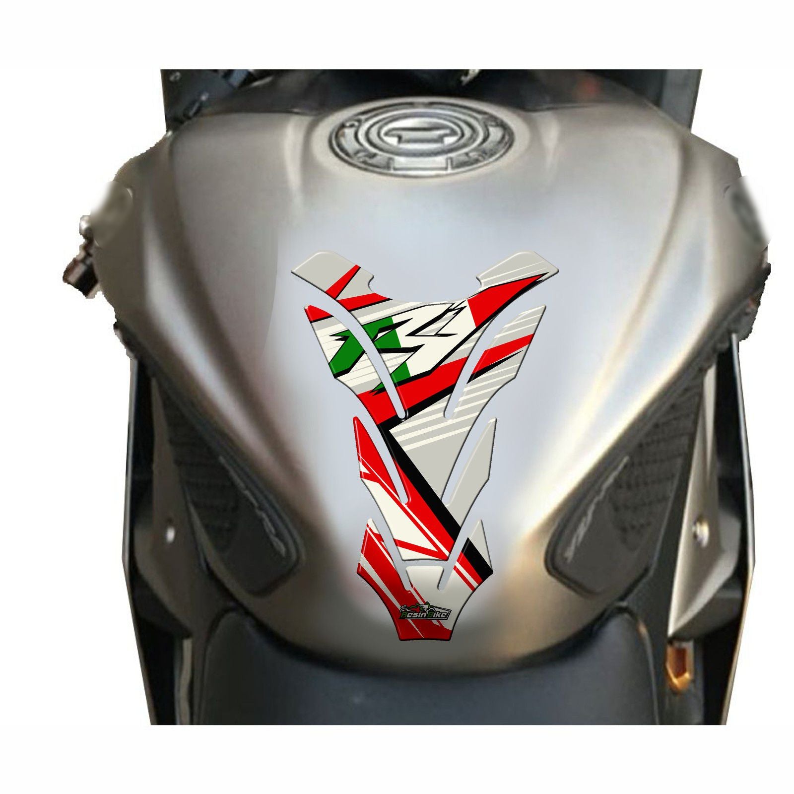 Resin Bike 3D Motorcycle Stickers - Tank Pad | Yamaha YZF-R1 RB-B29706L5 - Pyramid Motorcycle Accessories