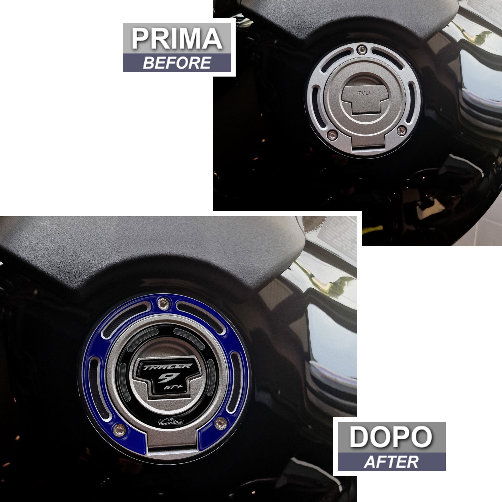 Resin Bike 3D Motorcycle Stickers - Fuel Cap | Yamaha Tracer 9 GT+ 2023>2024 RB-1000709700002 - Pyramid Motorcycle Accessories