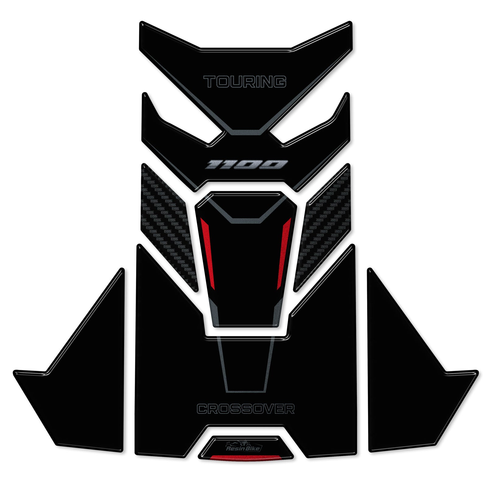 Resin Bike 3D Motorcycle Stickers - Tank Pad | Honda NT1100 2020>2025 - Pyramid Motorcycle Accessories