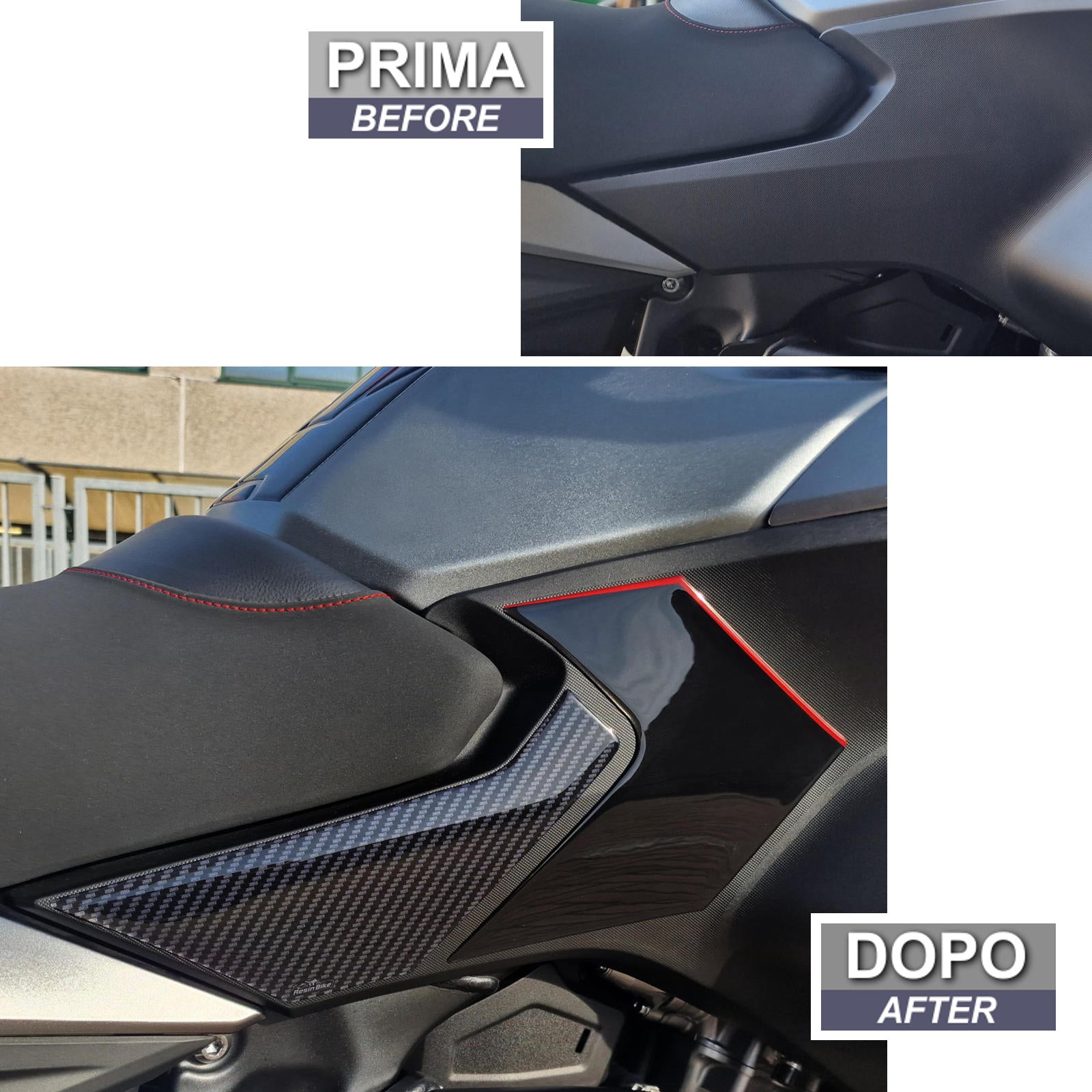 Resin Bike 3D Motorcycle Stickers - Tank Sides | Honda NT 1100 2020>2024 - Pyramid Motorcycle Accessories