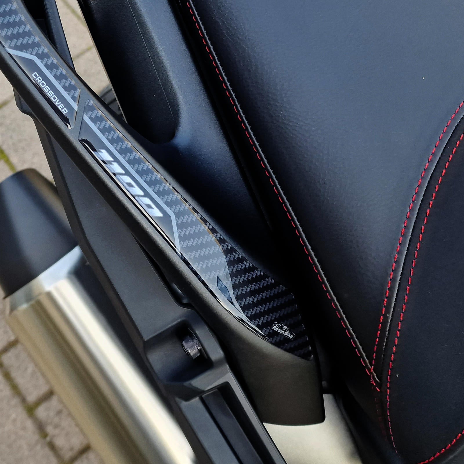 Resin Bike 3D Motorcycle Stickers - Passenger Handles | Honda NT 1100 2020>2024 RB-1000710400007 - Pyramid Motorcycle Accessories